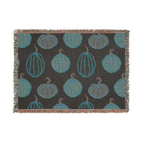 Autumn Pumpkin Woven Blanket