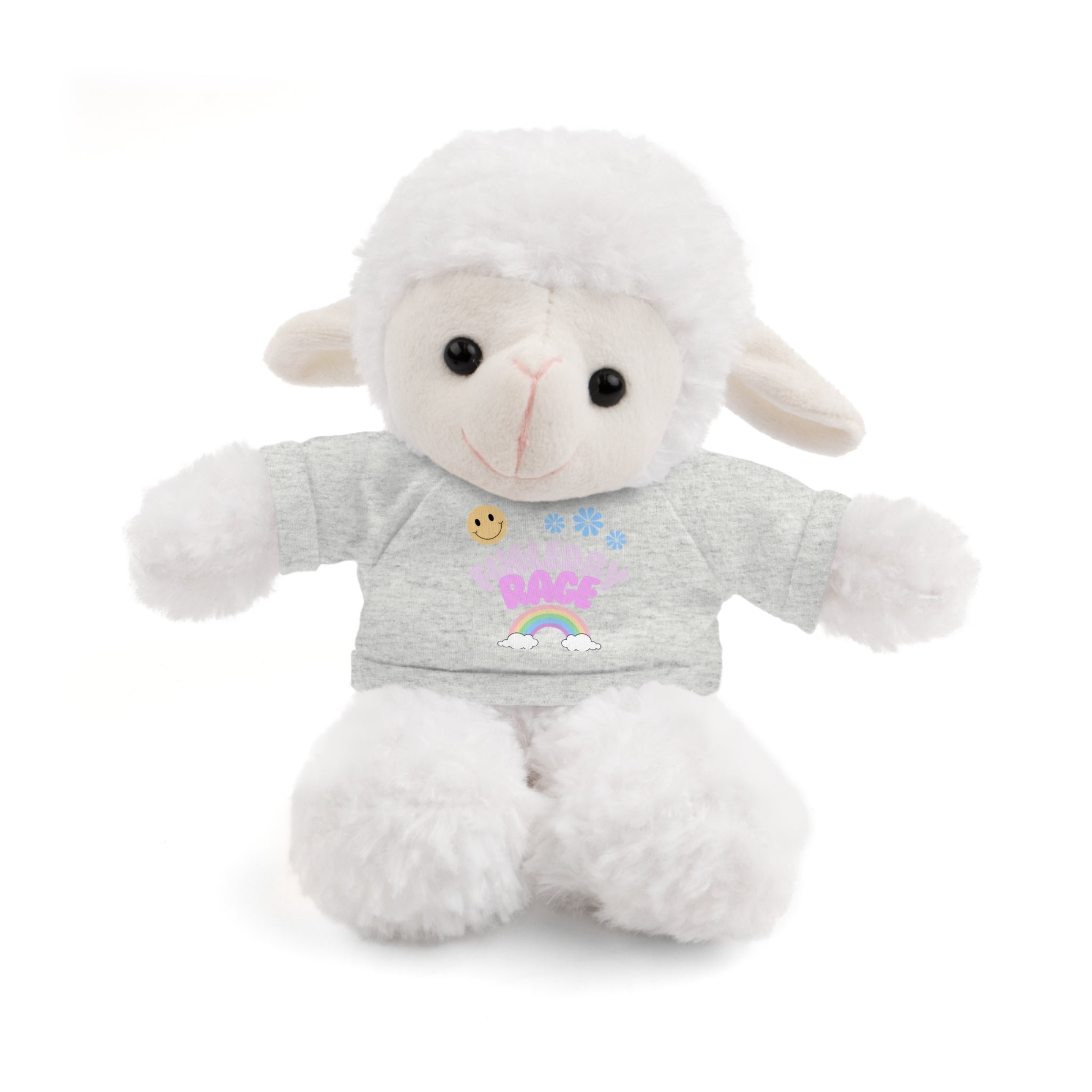 'Fueled by Rage' Teddy Bear Plush — 8" Stuffed Animal with Funny Tee