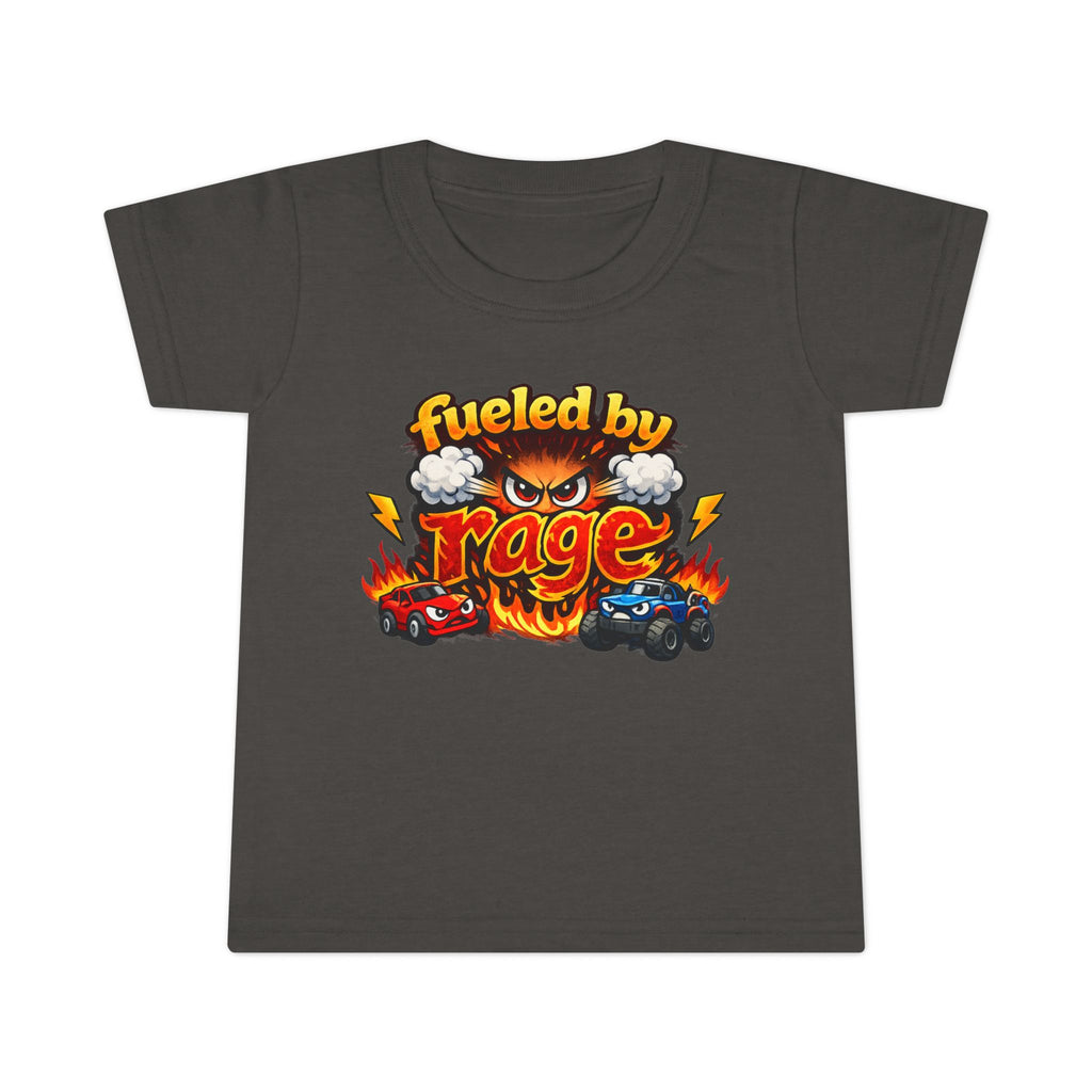Fueled by Rage Toddler T-Shirt — Funny Monster Race Cars Graphic Tee