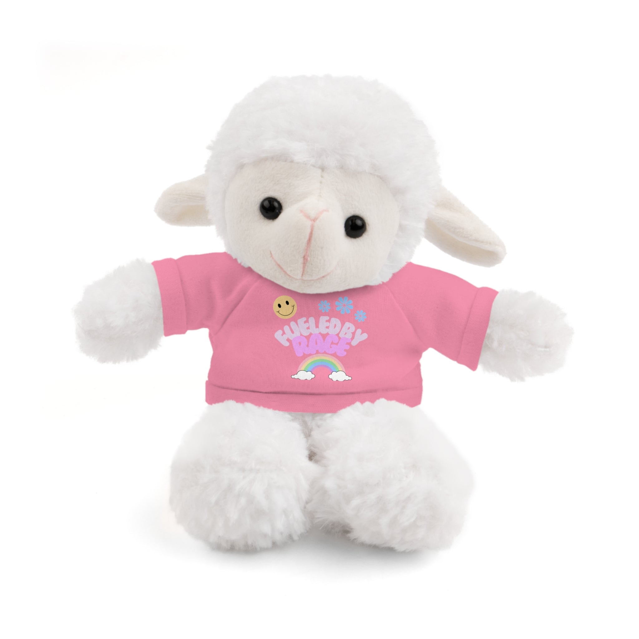 'Fueled by Rage' Teddy Bear Plush — 8" Stuffed Animal with Funny Tee
