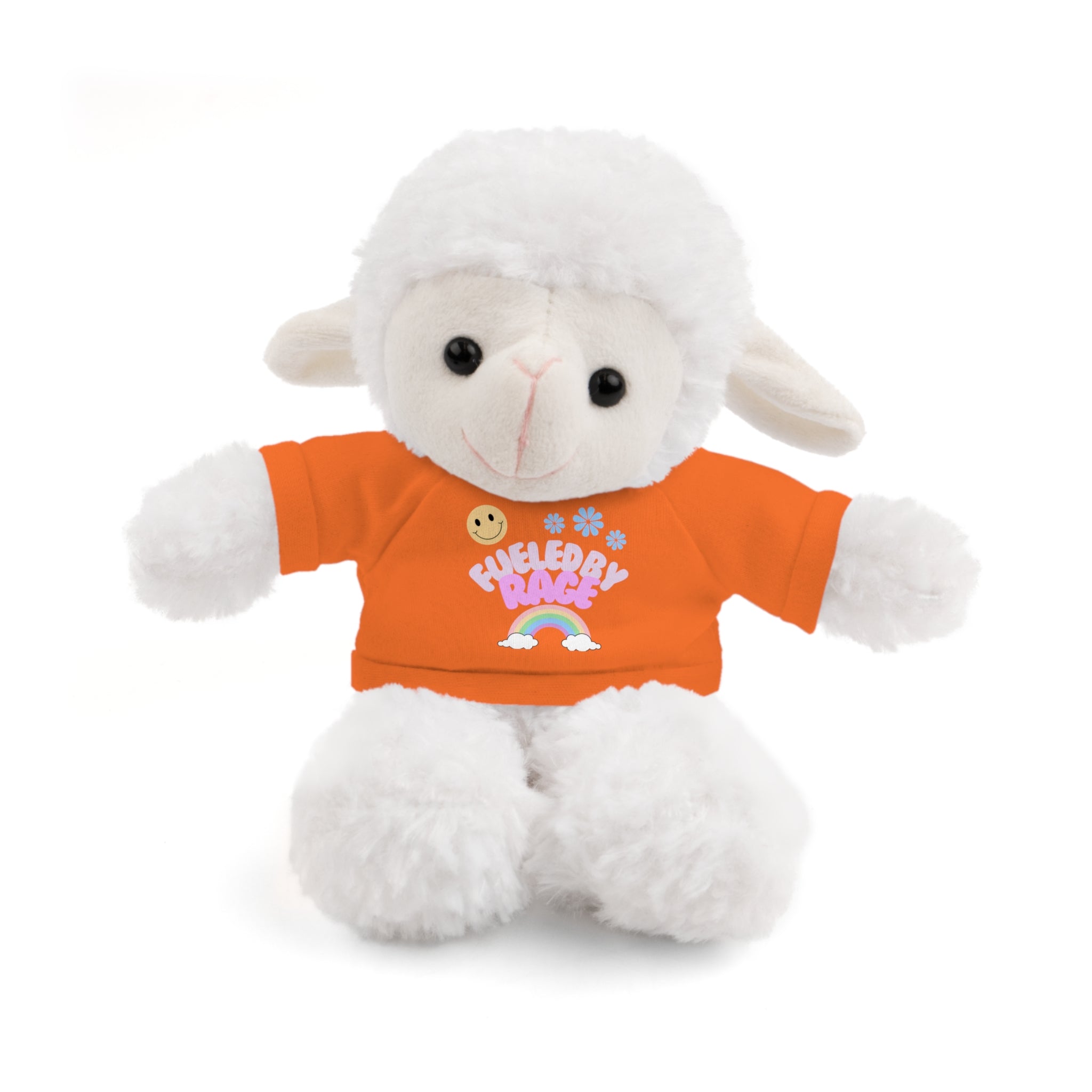 'Fueled by Rage' Teddy Bear Plush — 8" Stuffed Animal with Funny Tee
