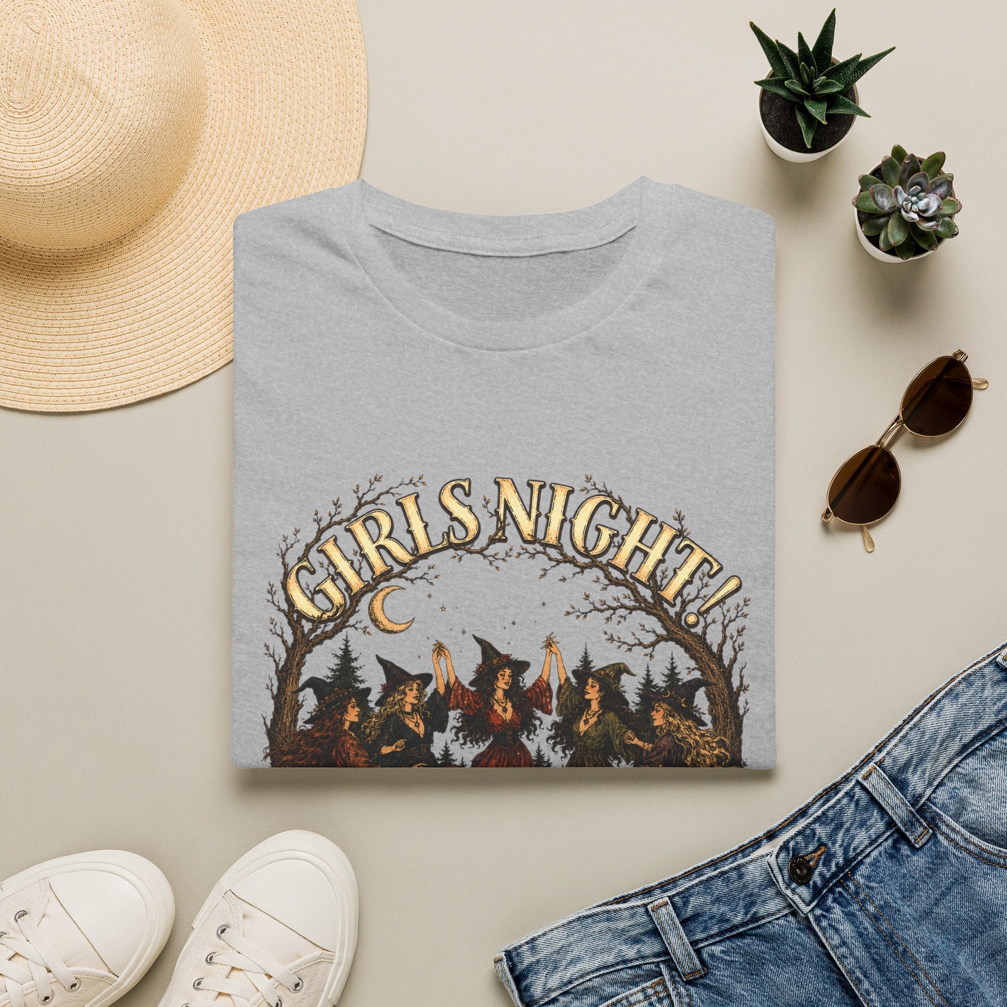 Girls Night T-Shirt — Witchy Bonfire Graphic Tee