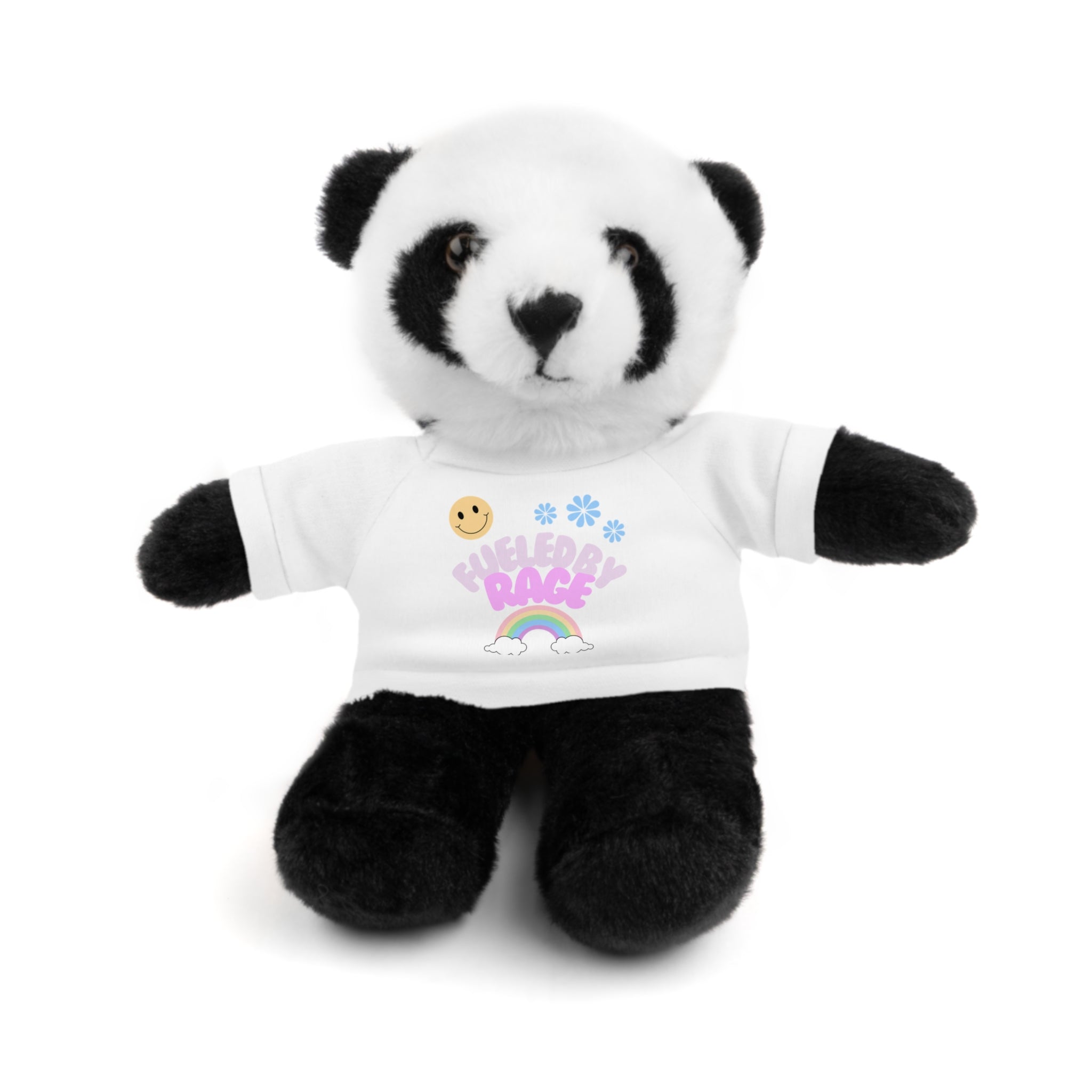 'Fueled by Rage' Teddy Bear Plush — 8" Stuffed Animal with Funny Tee