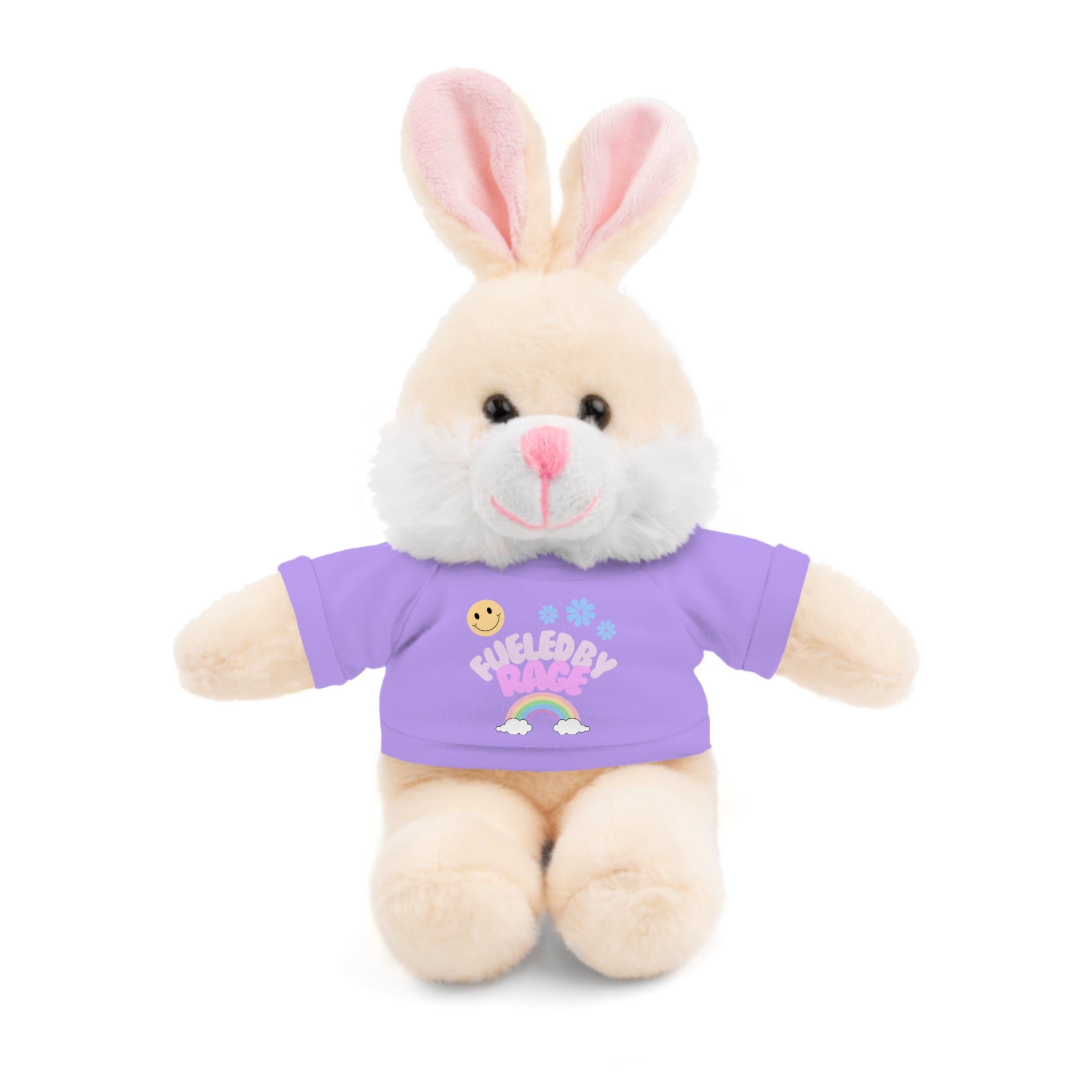 'Fueled by Rage' Teddy Bear Plush — 8" Stuffed Animal with Funny Tee