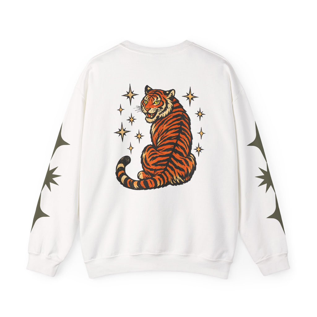 I Will Succeed "Because I Am Insane" Crewneck Sweatshirt — Vintage Tiger Rider Graphic