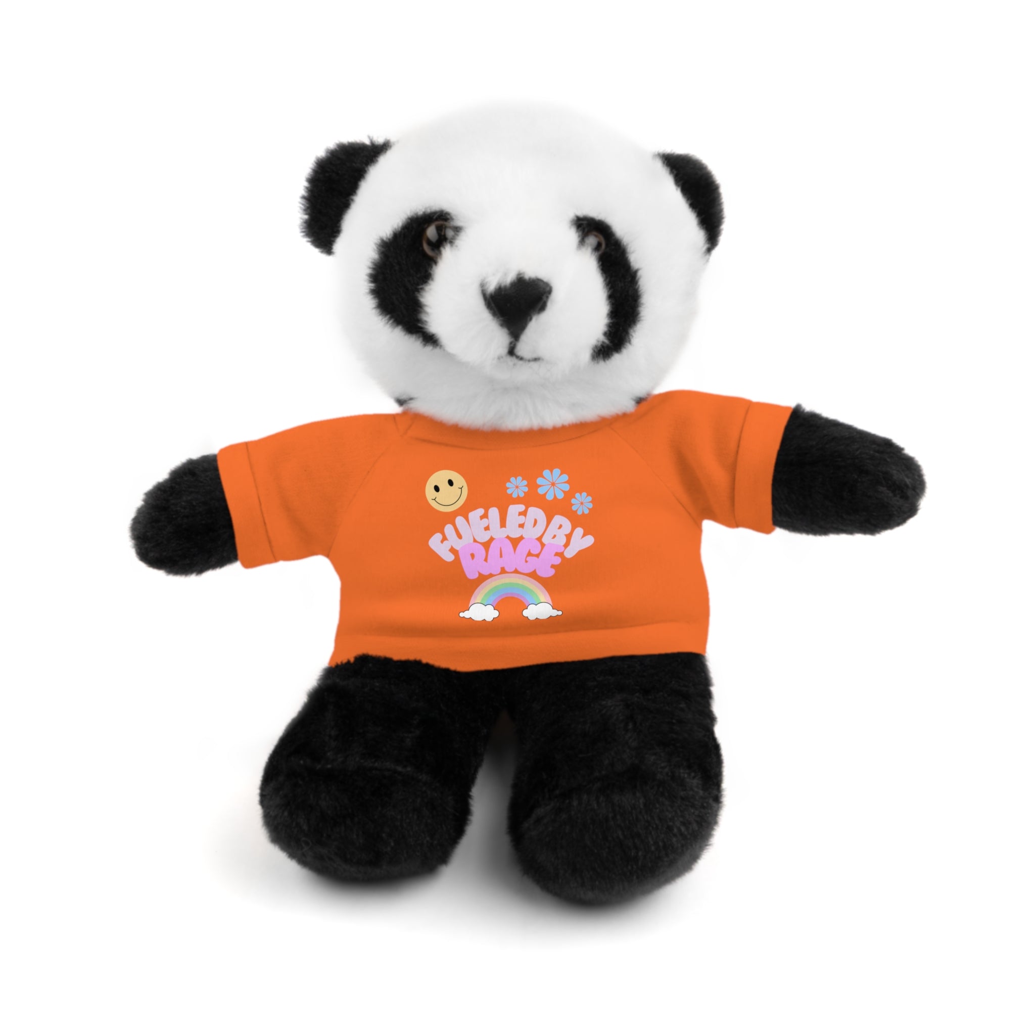 'Fueled by Rage' Teddy Bear Plush — 8" Stuffed Animal with Funny Tee