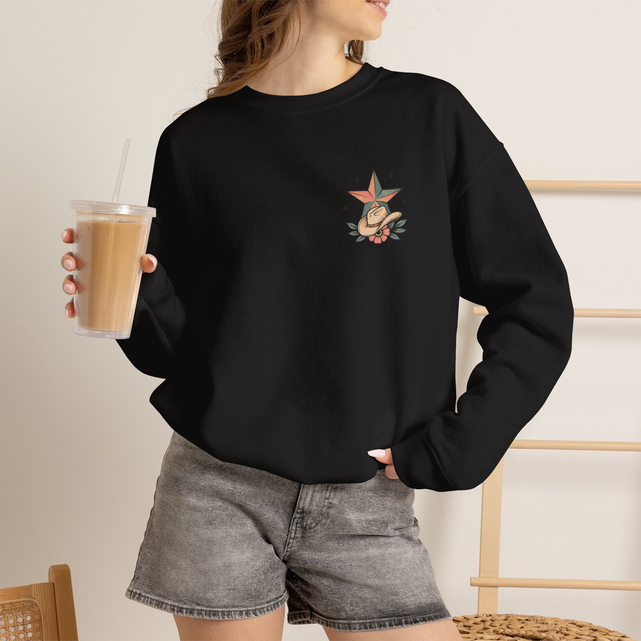 I Will Succeed Because I’m Insane Female Bull Rider Crewneck Sweatshirt