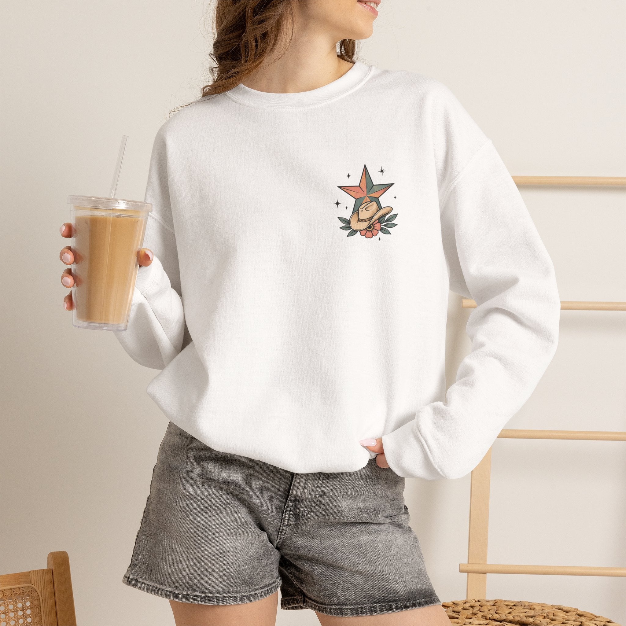 I Will Succeed Because I’m Insane Female Bull Rider Crewneck Sweatshirt
