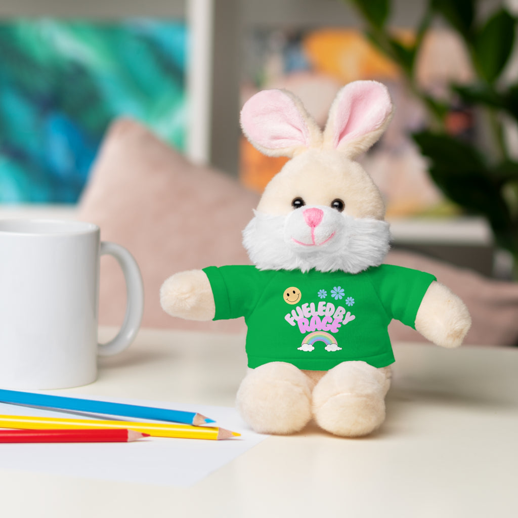 'Fueled by Rage' Teddy Bear Plush — 8" Stuffed Animal with Funny Tee