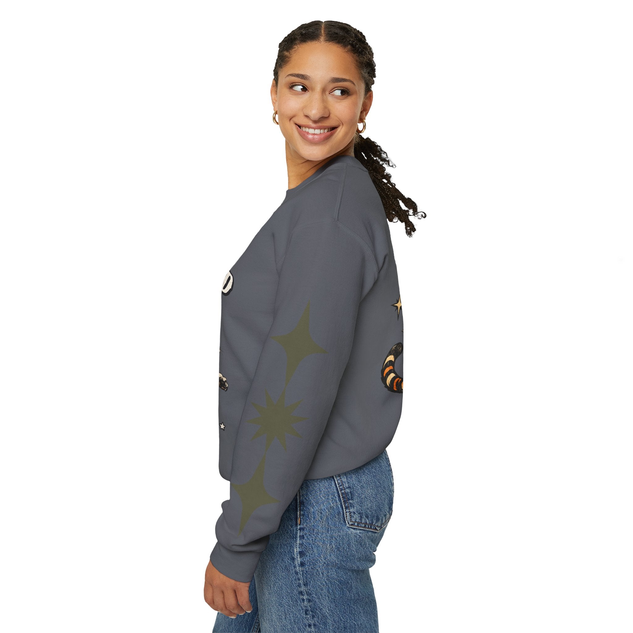 I Will Succeed "Because I Am Insane" Crewneck Sweatshirt — Vintage Tiger Rider Graphic