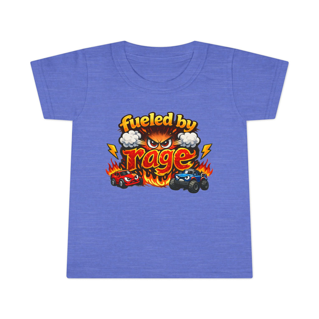 Fueled by Rage Toddler T-Shirt — Funny Monster Race Cars Graphic Tee