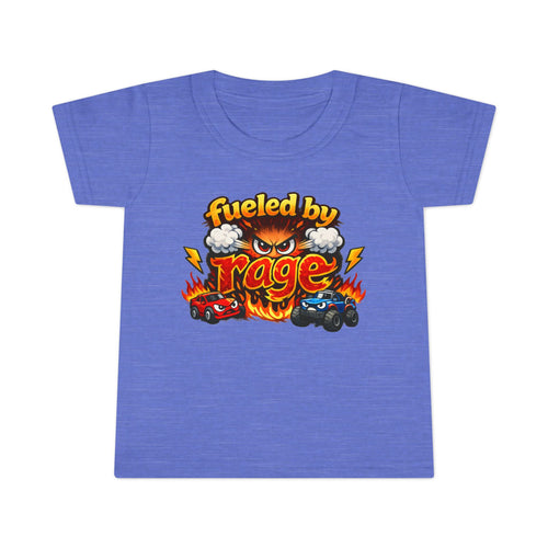 Fueled by Rage Toddler T-Shirt — Funny Monster Race Cars Graphic Tee