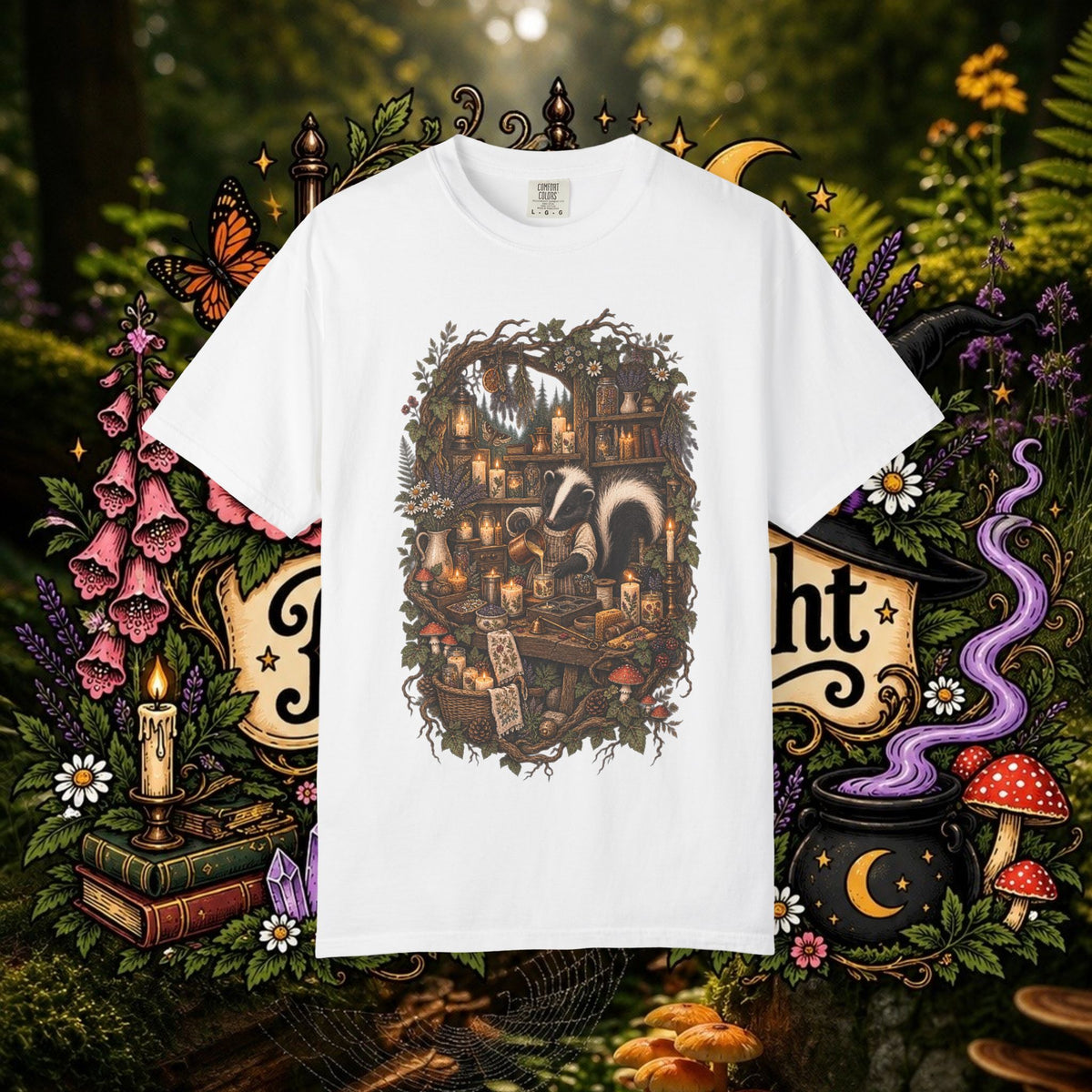 Skunk Candle Maker Oversized T-Shirt