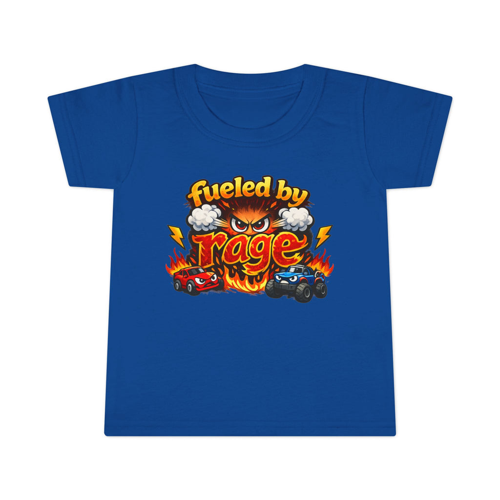 Fueled by Rage Toddler T-Shirt — Funny Monster Race Cars Graphic Tee