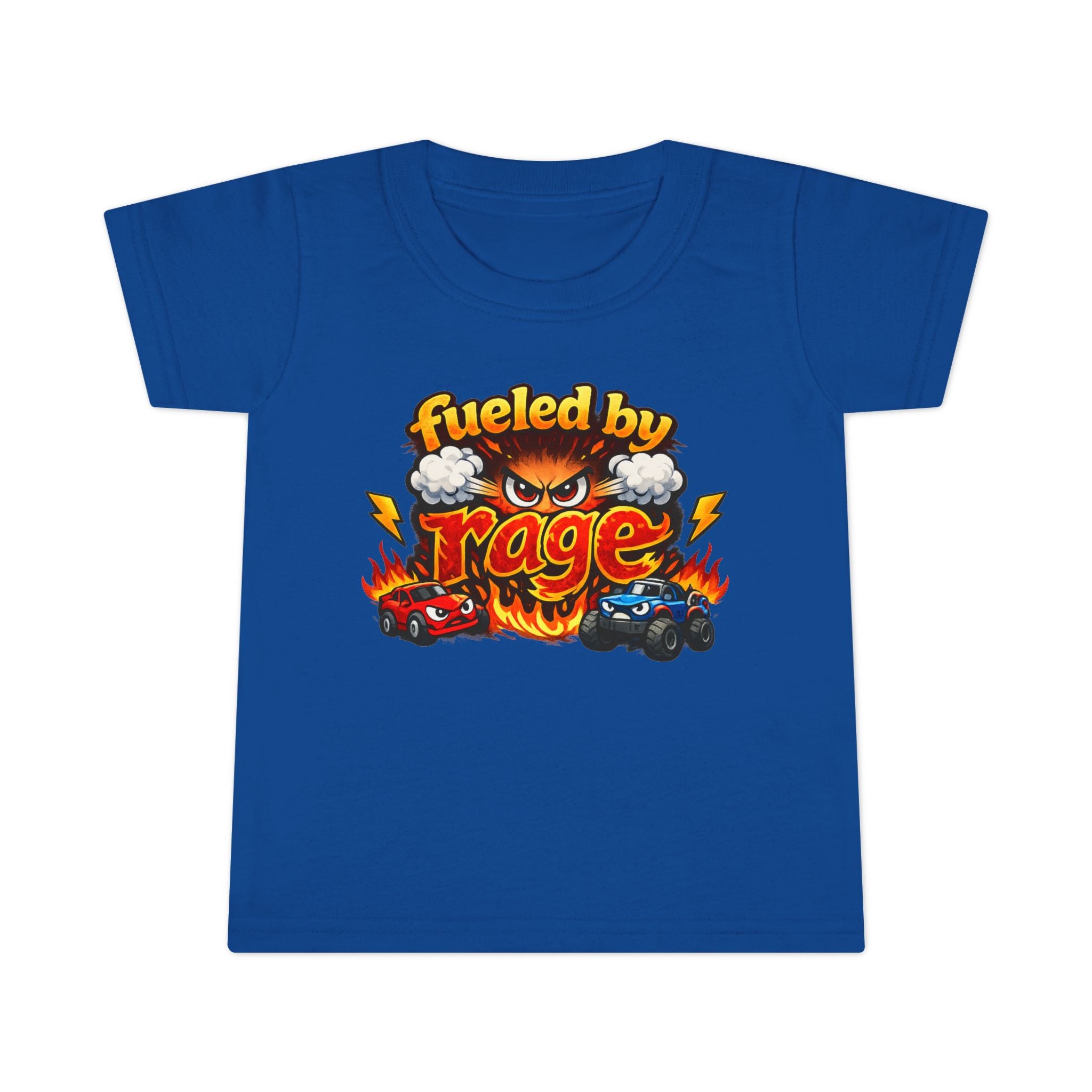 Fueled by Rage Toddler T-Shirt — Funny Monster Race Cars Graphic Tee