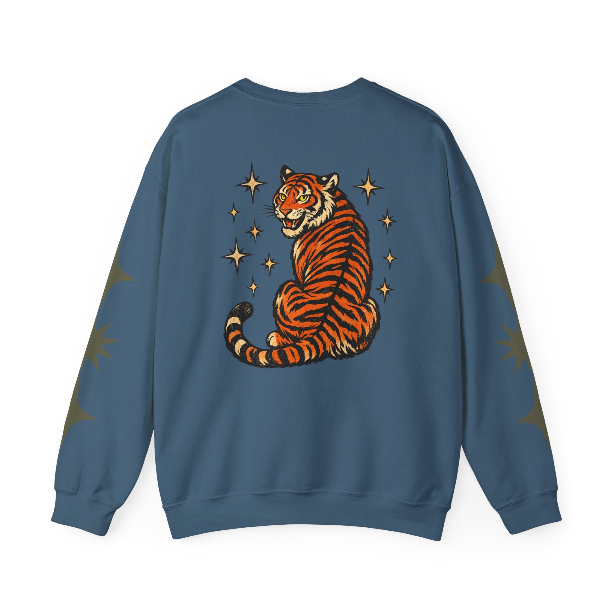 I Will Succeed "Because I Am Insane" Crewneck Sweatshirt — Vintage Tiger Rider Graphic