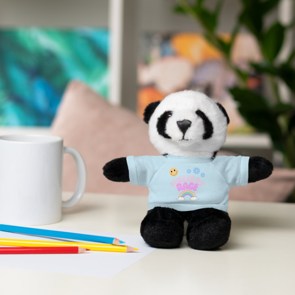 'Fueled by Rage' Teddy Bear Plush — 8" Stuffed Animal with Funny Tee