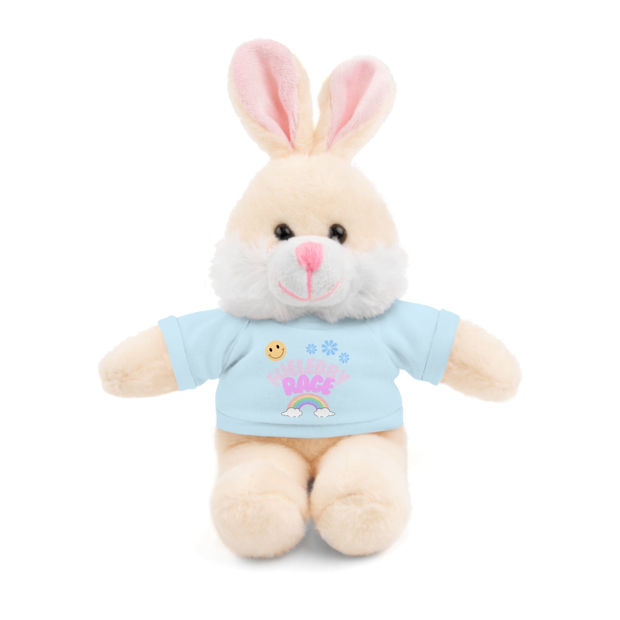 'Fueled by Rage' Teddy Bear Plush — 8" Stuffed Animal with Funny Tee