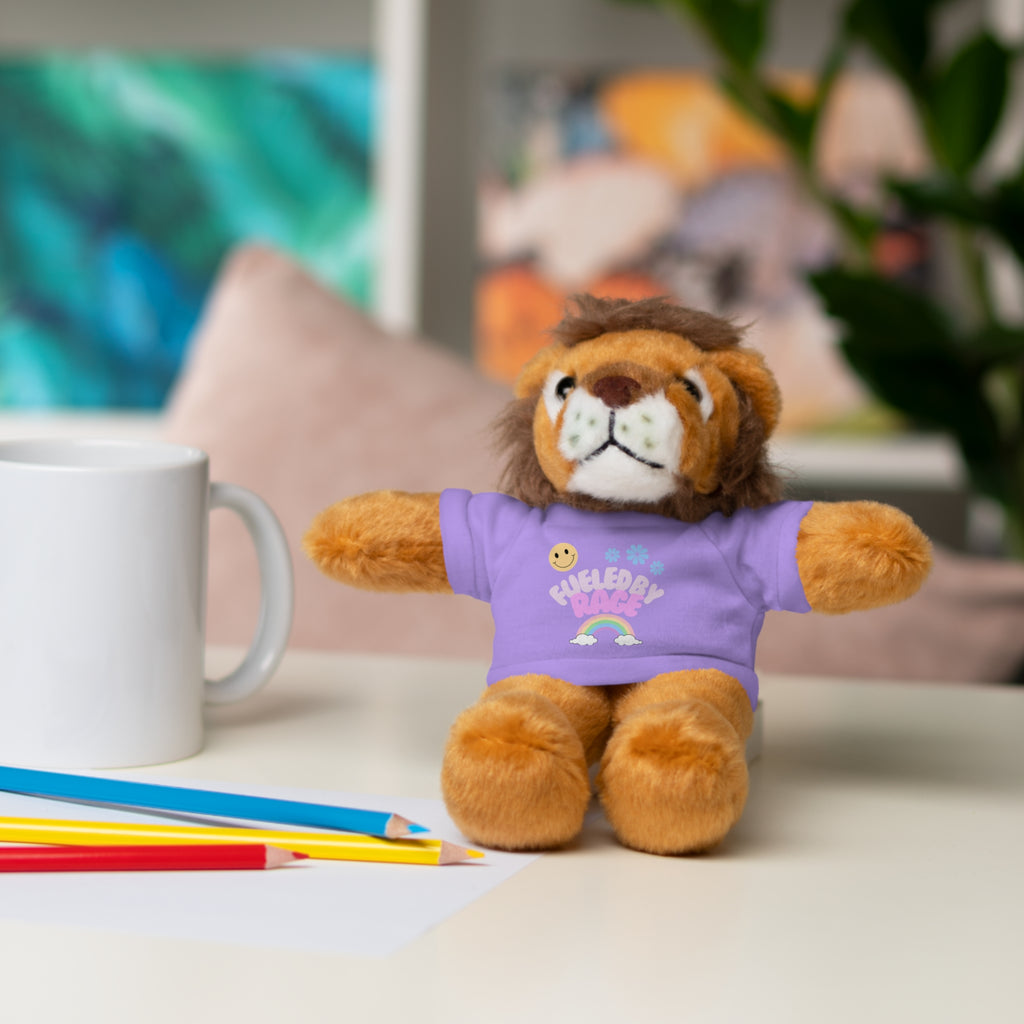 'Fueled by Rage' Teddy Bear Plush — 8" Stuffed Animal with Funny Tee