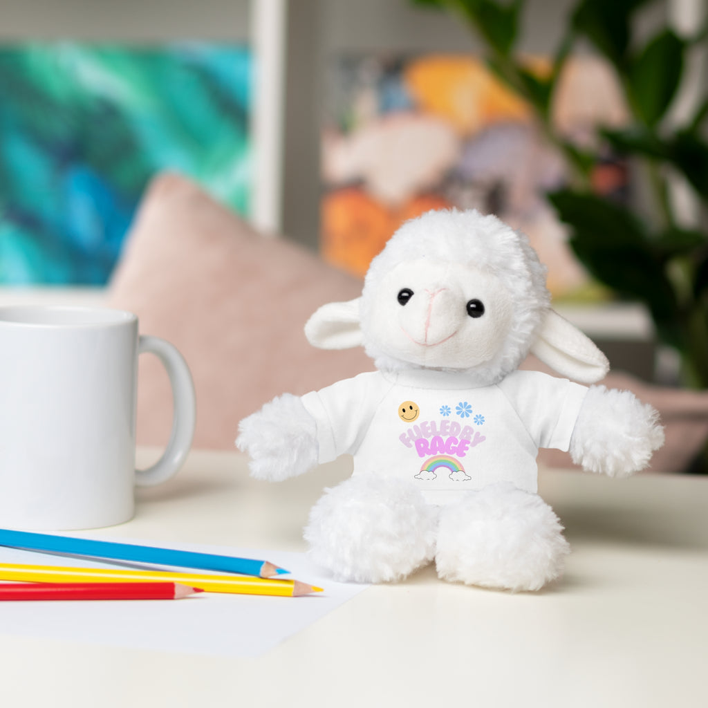 'Fueled by Rage' Teddy Bear Plush — 8" Stuffed Animal with Funny Tee