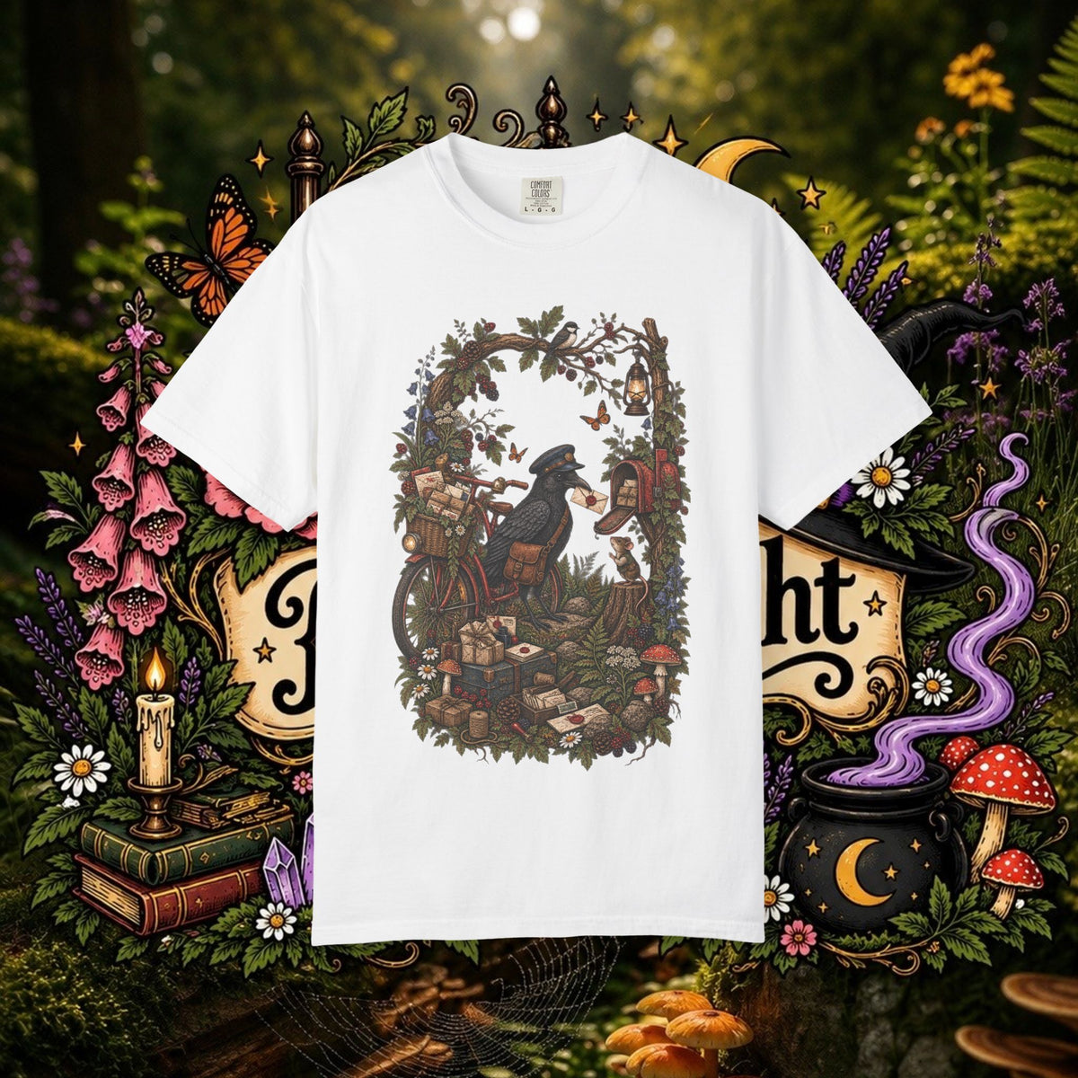 Raven Mail Carrier Oversized T-Shirt