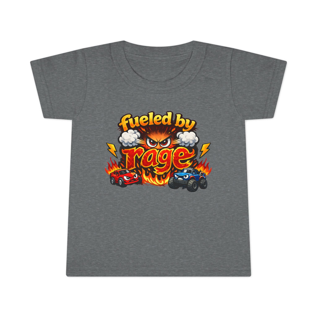 Fueled by Rage Toddler T-Shirt — Funny Monster Race Cars Graphic Tee