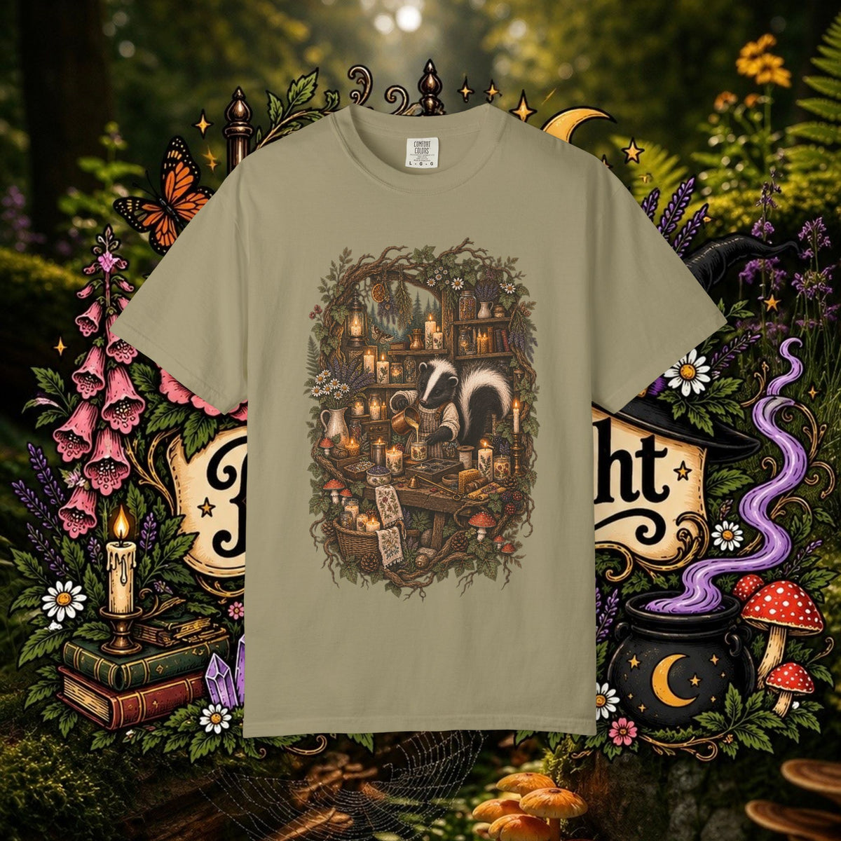 Skunk Candle Maker Oversized T-Shirt