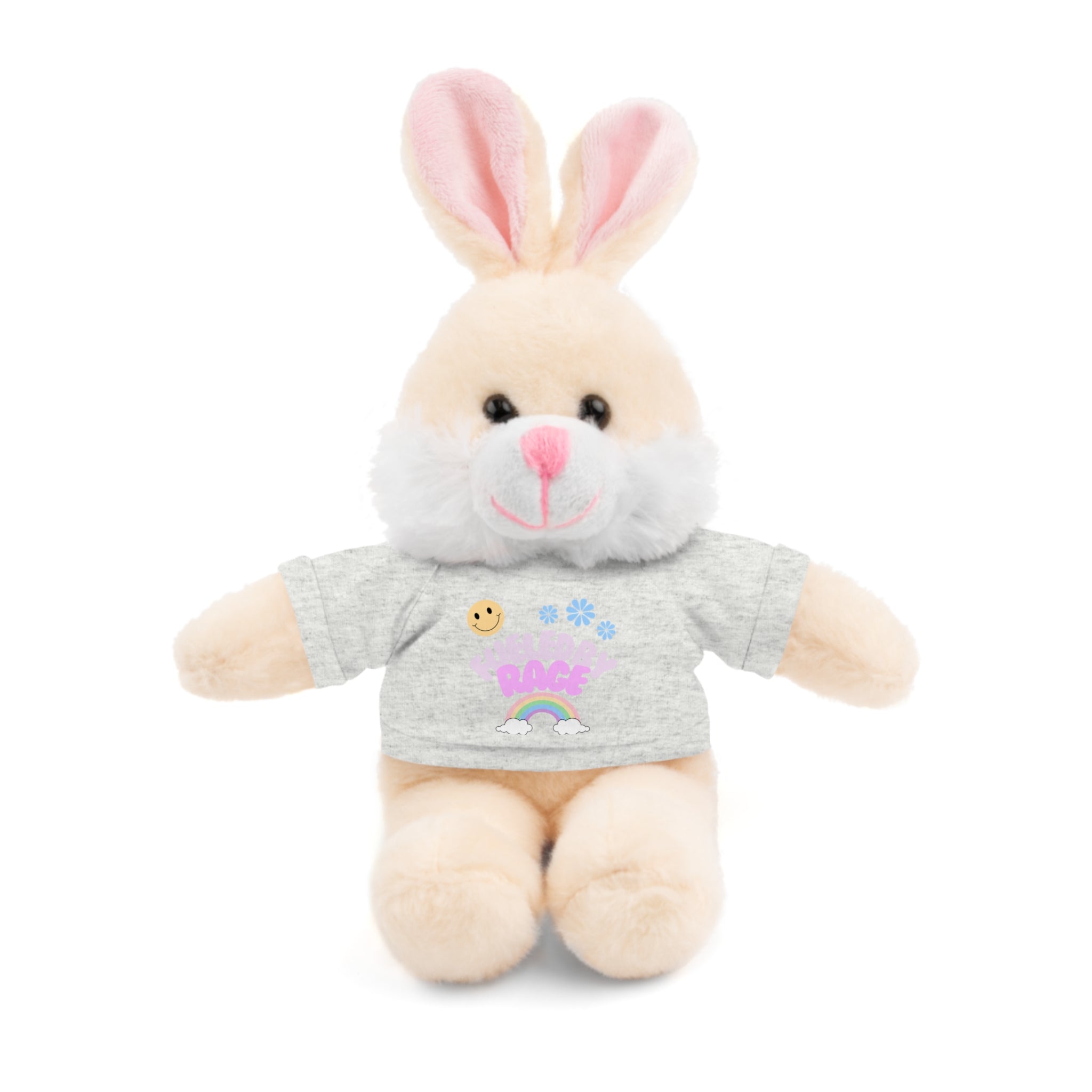 'Fueled by Rage' Teddy Bear Plush — 8" Stuffed Animal with Funny Tee
