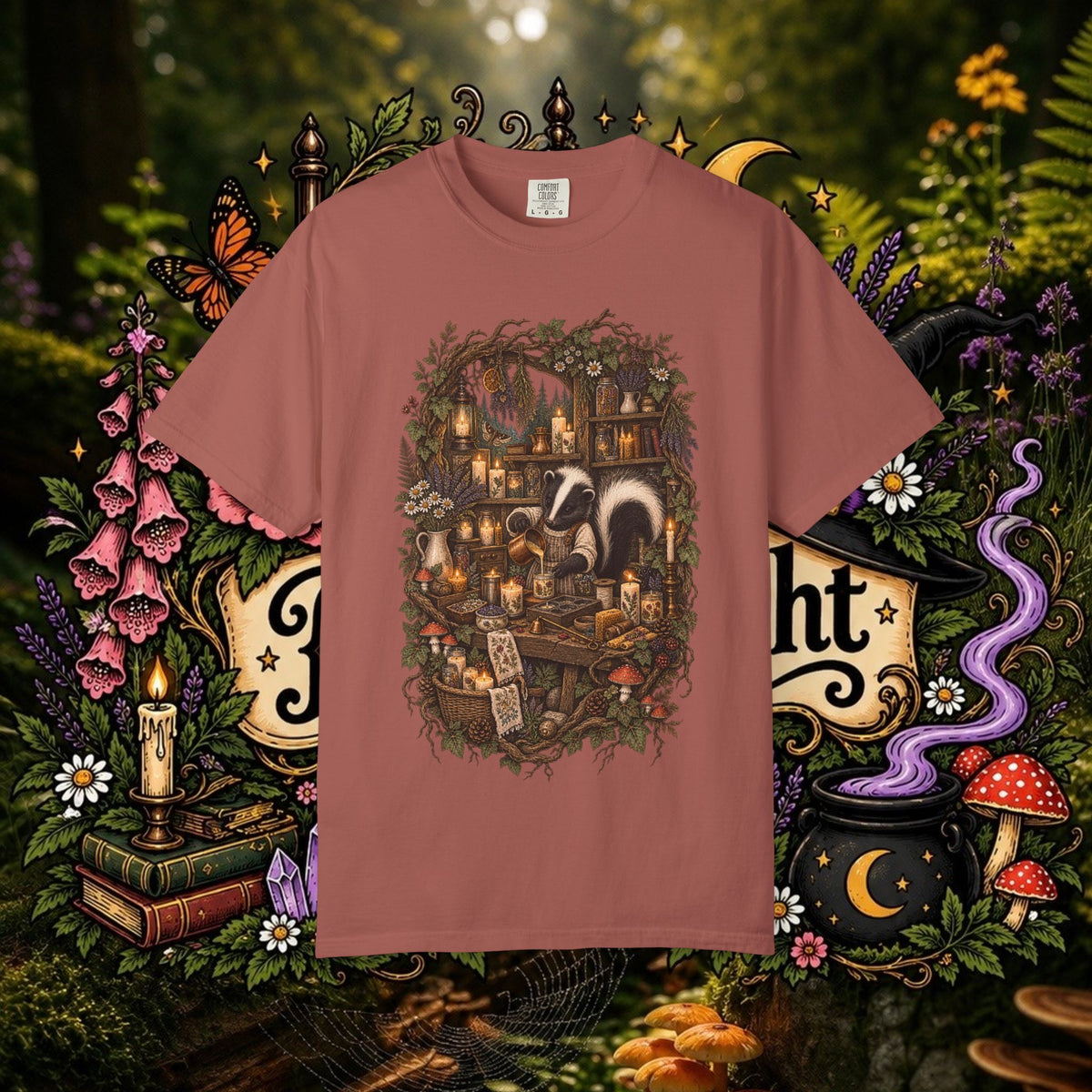 Skunk Candle Maker Oversized T-Shirt