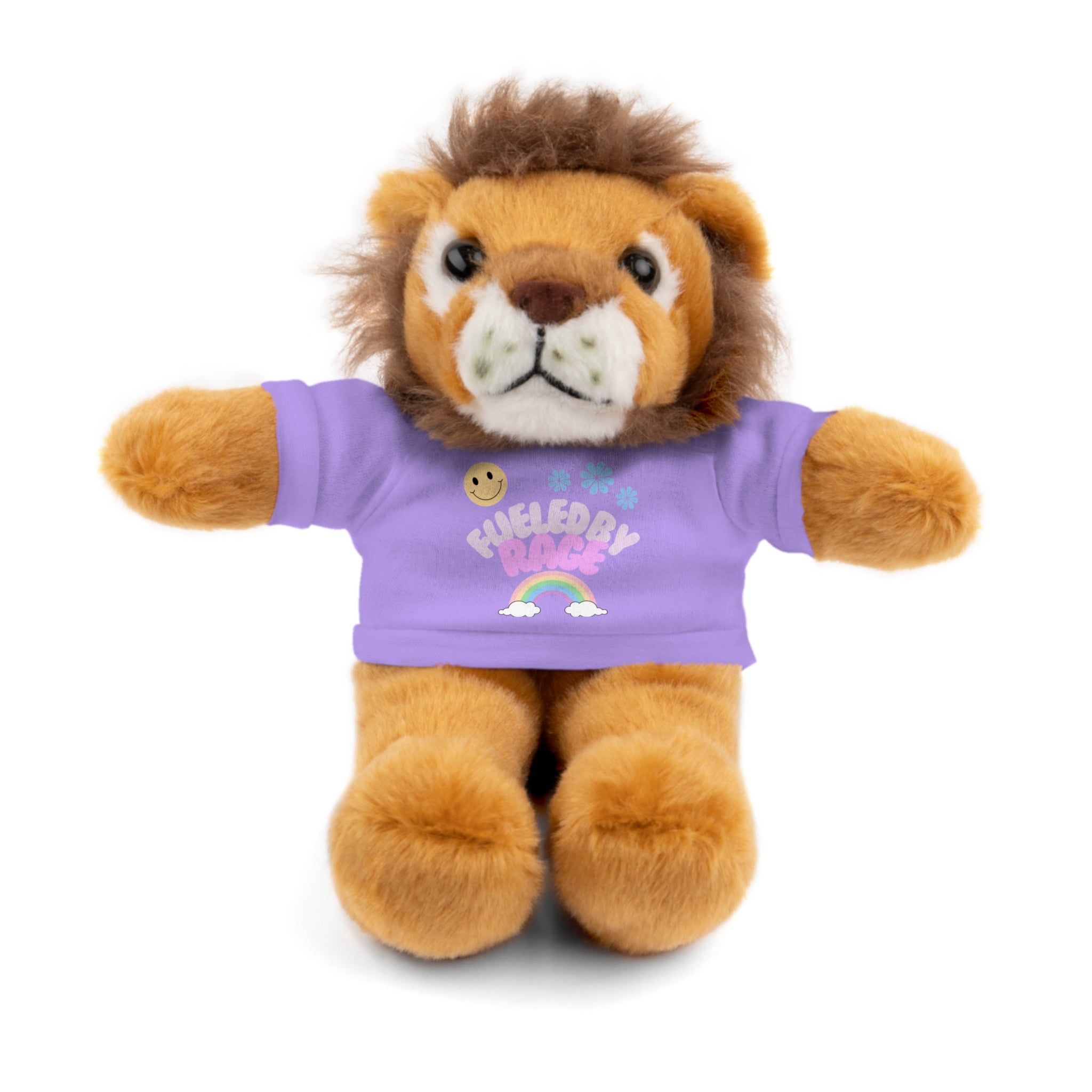 'Fueled by Rage' Teddy Bear Plush — 8" Stuffed Animal with Funny Tee