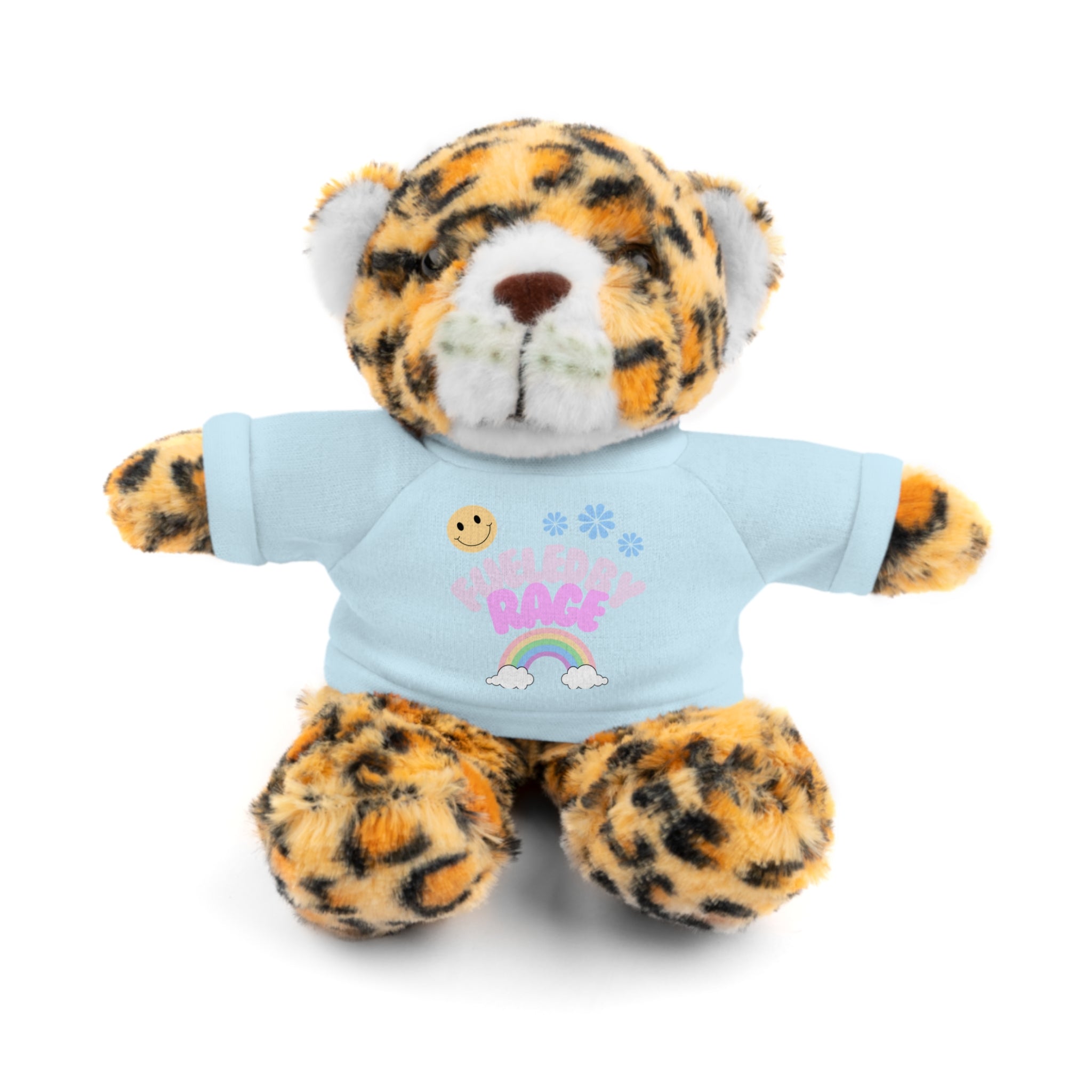 'Fueled by Rage' Teddy Bear Plush — 8" Stuffed Animal with Funny Tee
