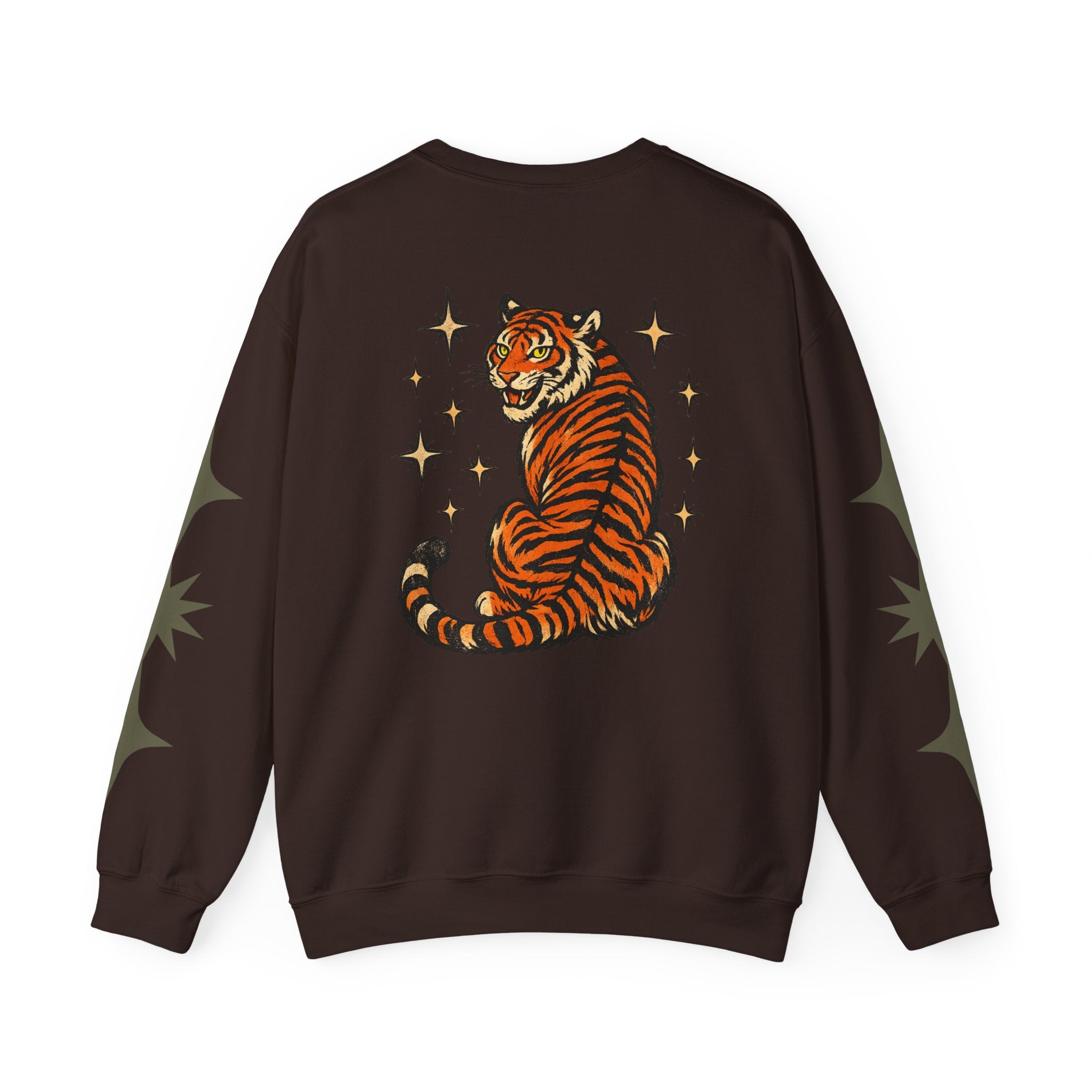 I Will Succeed "Because I Am Insane" Crewneck Sweatshirt — Vintage Tiger Rider Graphic