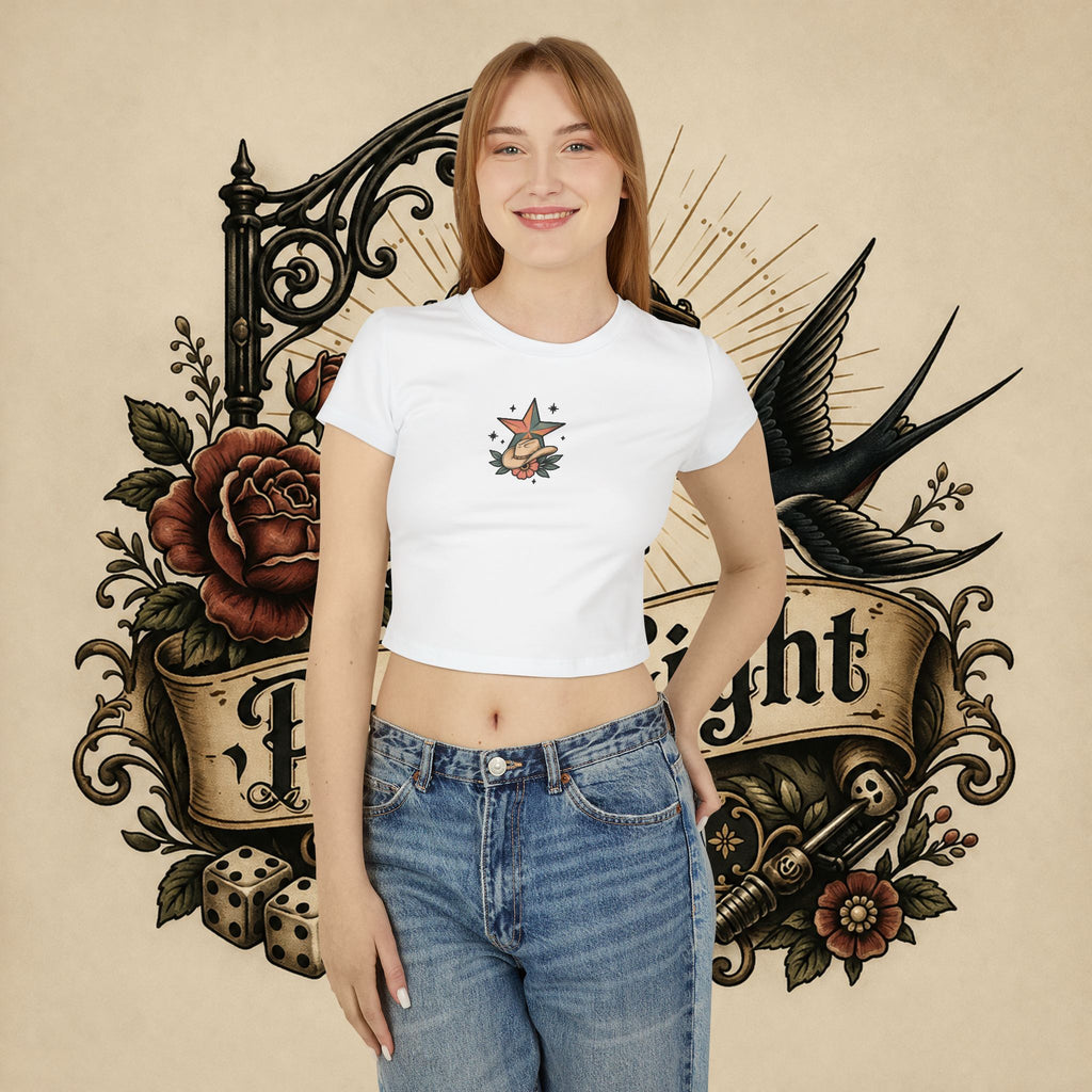 I Will Succeed Because I'm Insane baby tee | Bull Rider Western tattoo art