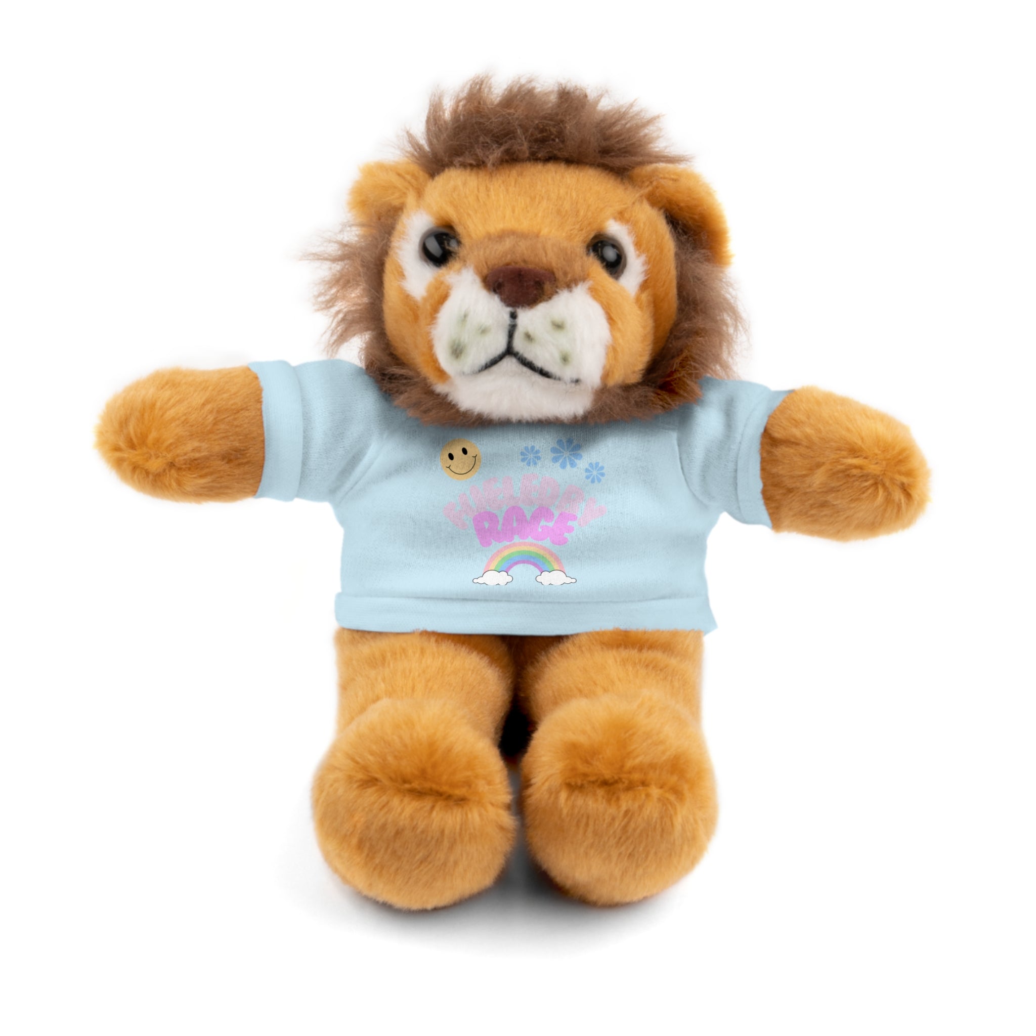 'Fueled by Rage' Teddy Bear Plush — 8" Stuffed Animal with Funny Tee