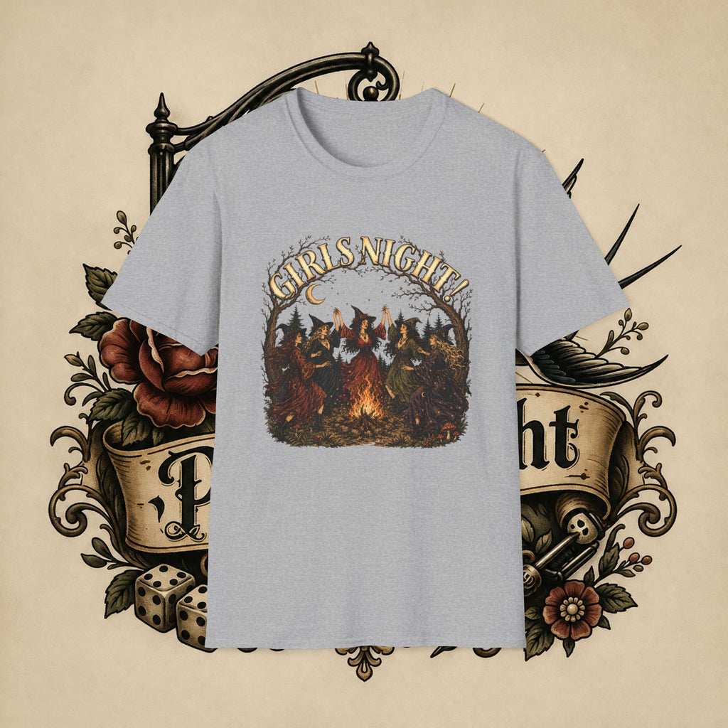 Girls Night T-Shirt — Witchy Bonfire Graphic Tee