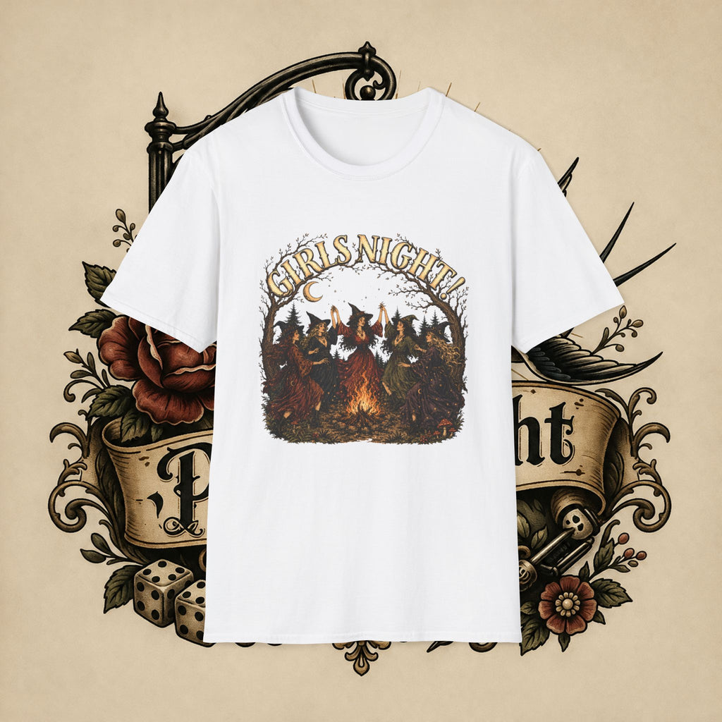 Girls Night T-Shirt — Witchy Bonfire Graphic Tee