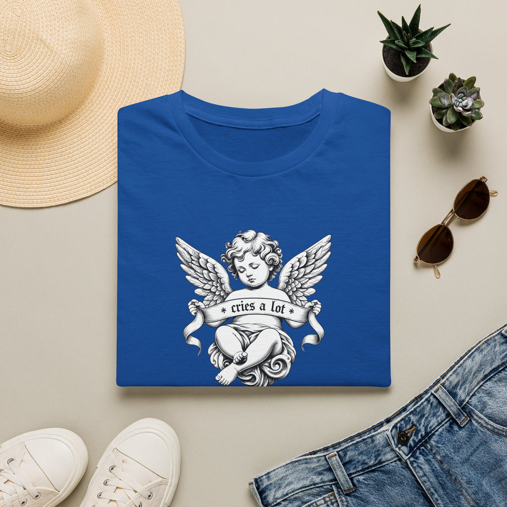 Cherub Angel Tee — 'Cries a Lot' Vintage Graphic T-Shirt