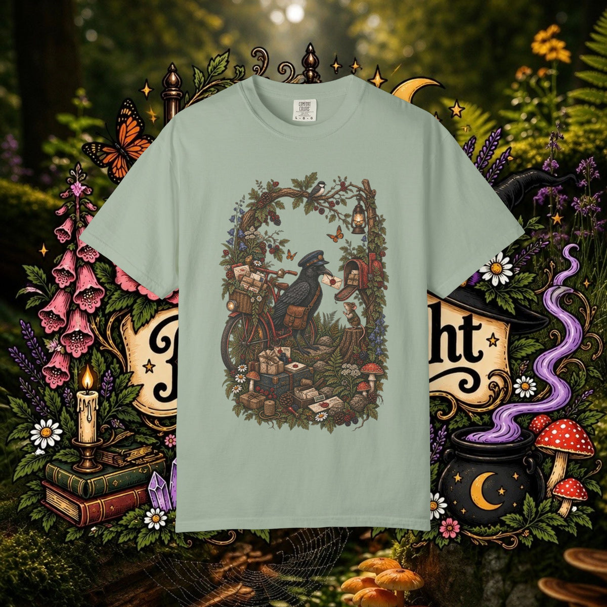 Raven Mail Carrier Oversized T-Shirt