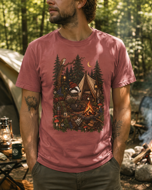 Badger Camping Oversized T-Shirt