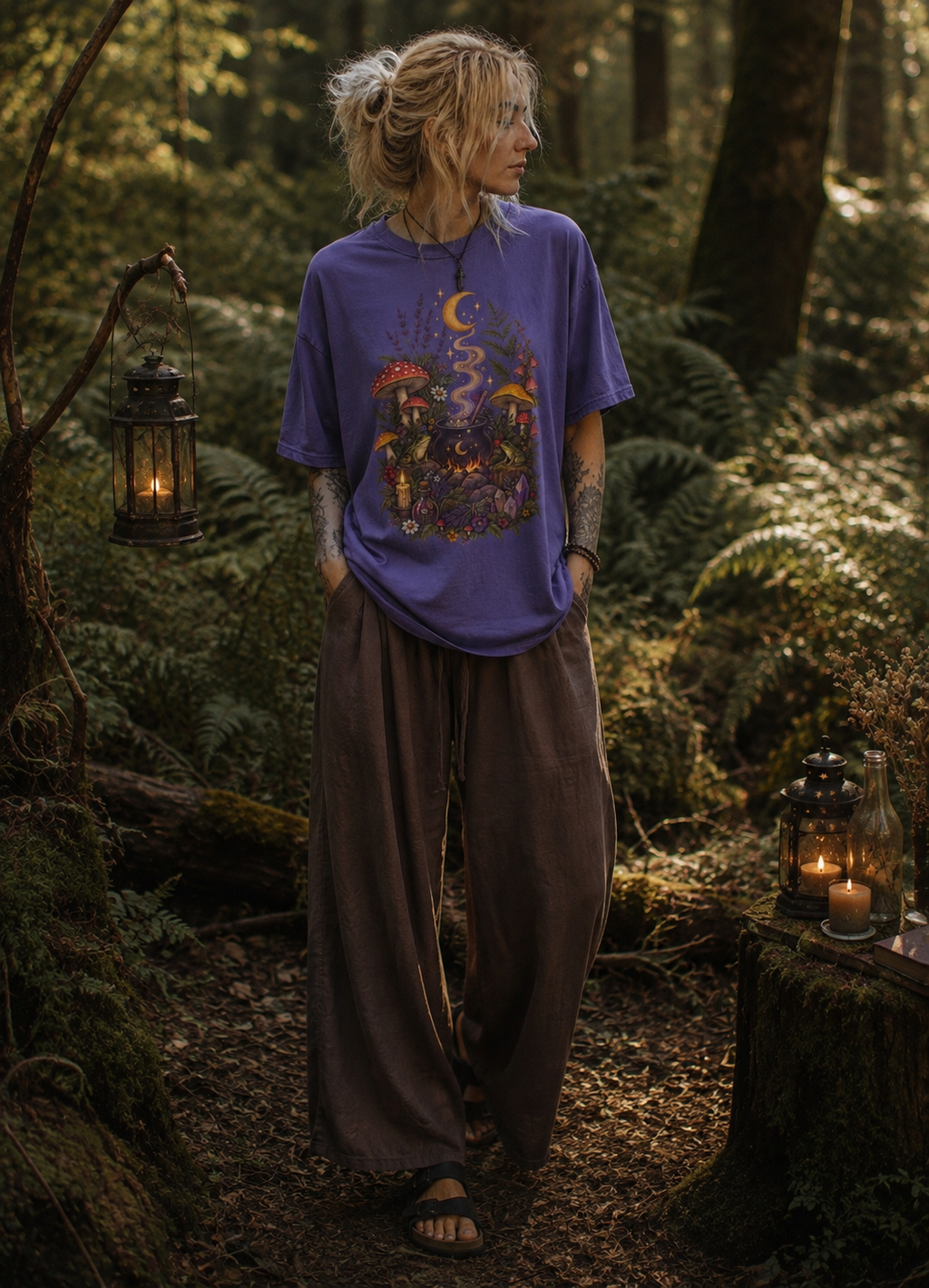 Witches Caldron Oversized T-Shirt