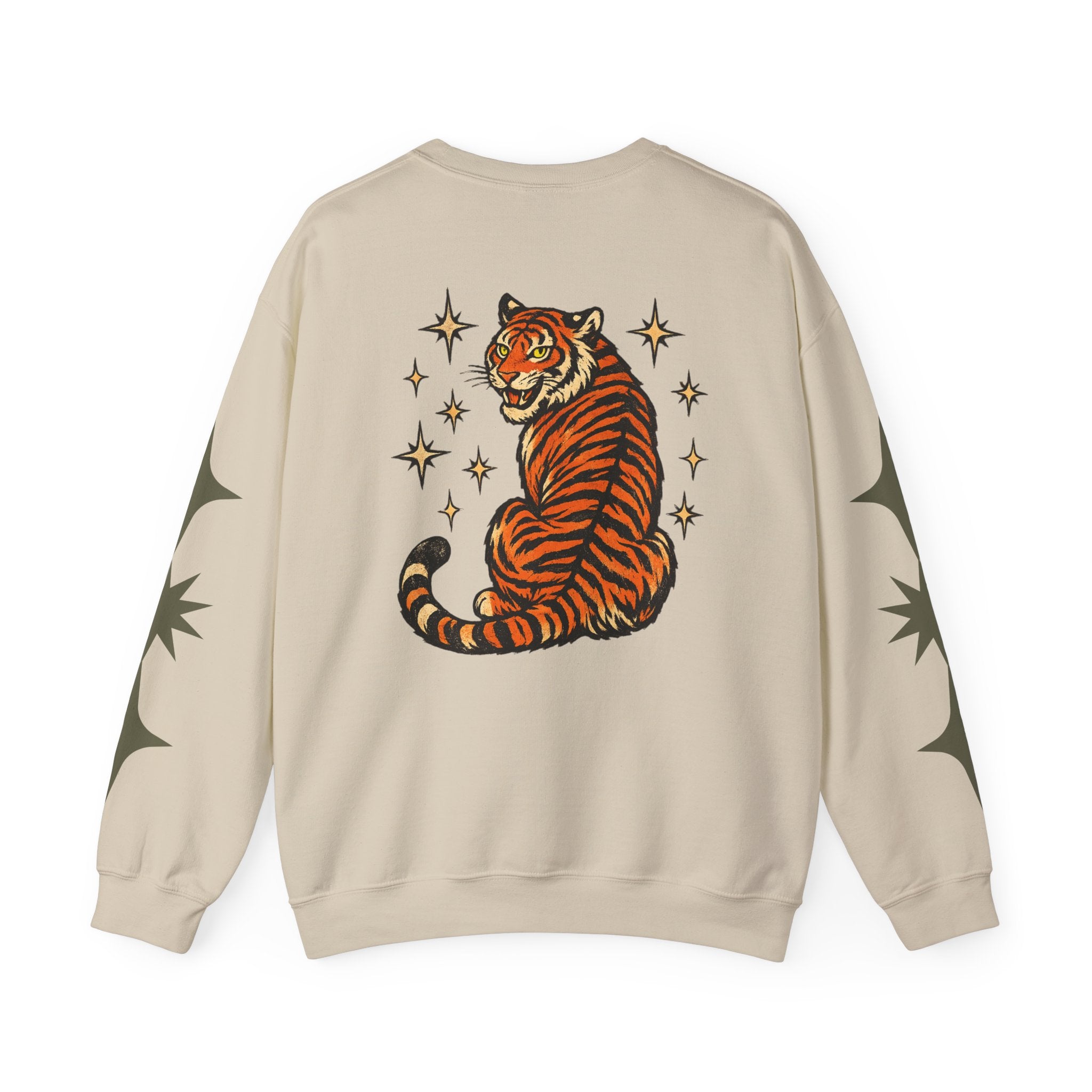 I Will Succeed "Because I Am Insane" Crewneck Sweatshirt — Vintage Tiger Rider Graphic