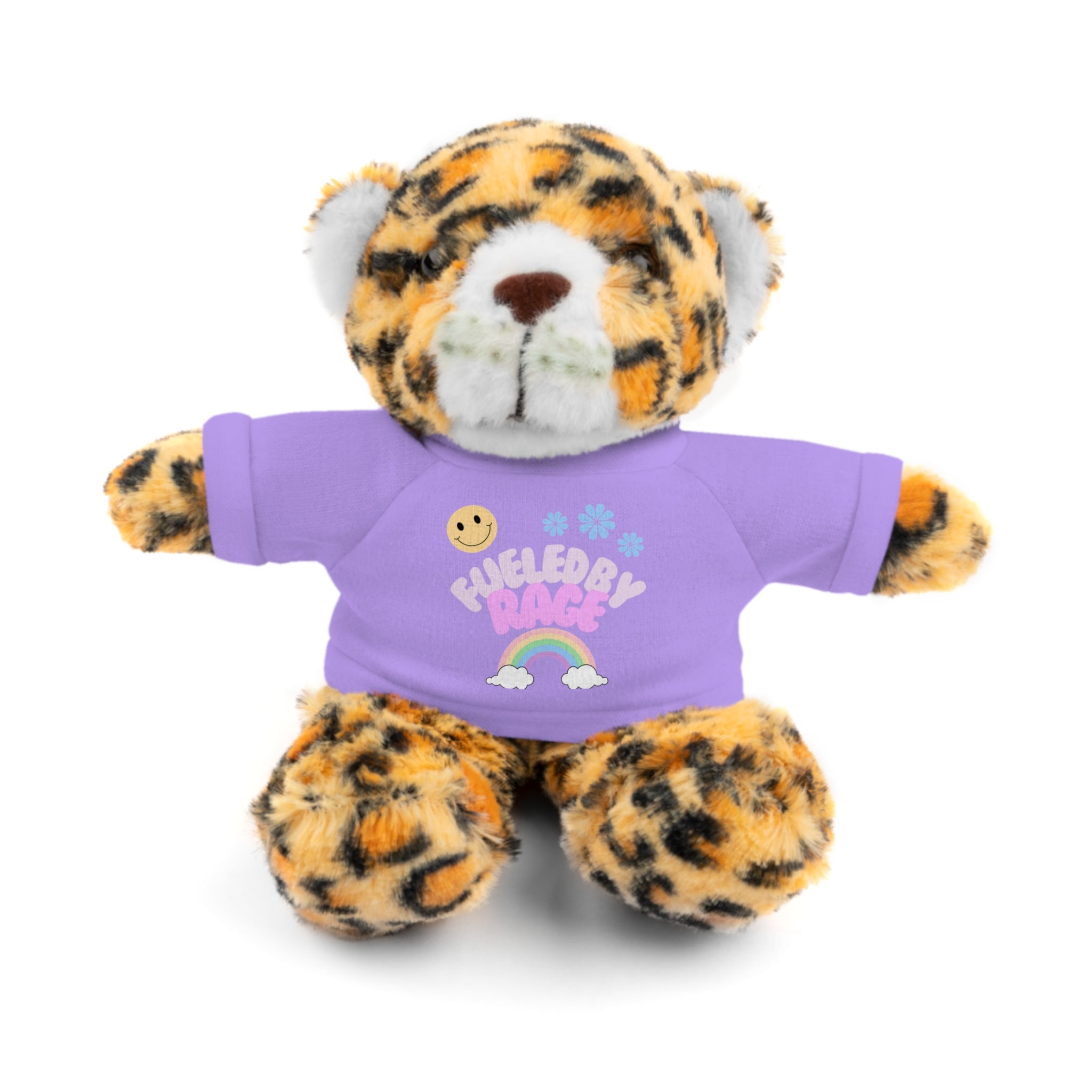 'Fueled by Rage' Teddy Bear Plush — 8" Stuffed Animal with Funny Tee
