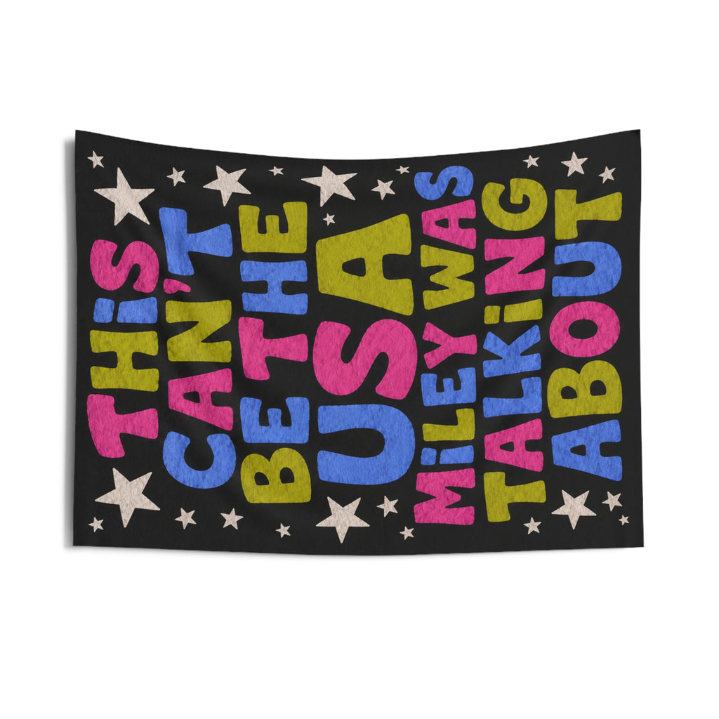Party USA Wall Tapestry | Bold Retro Lettering