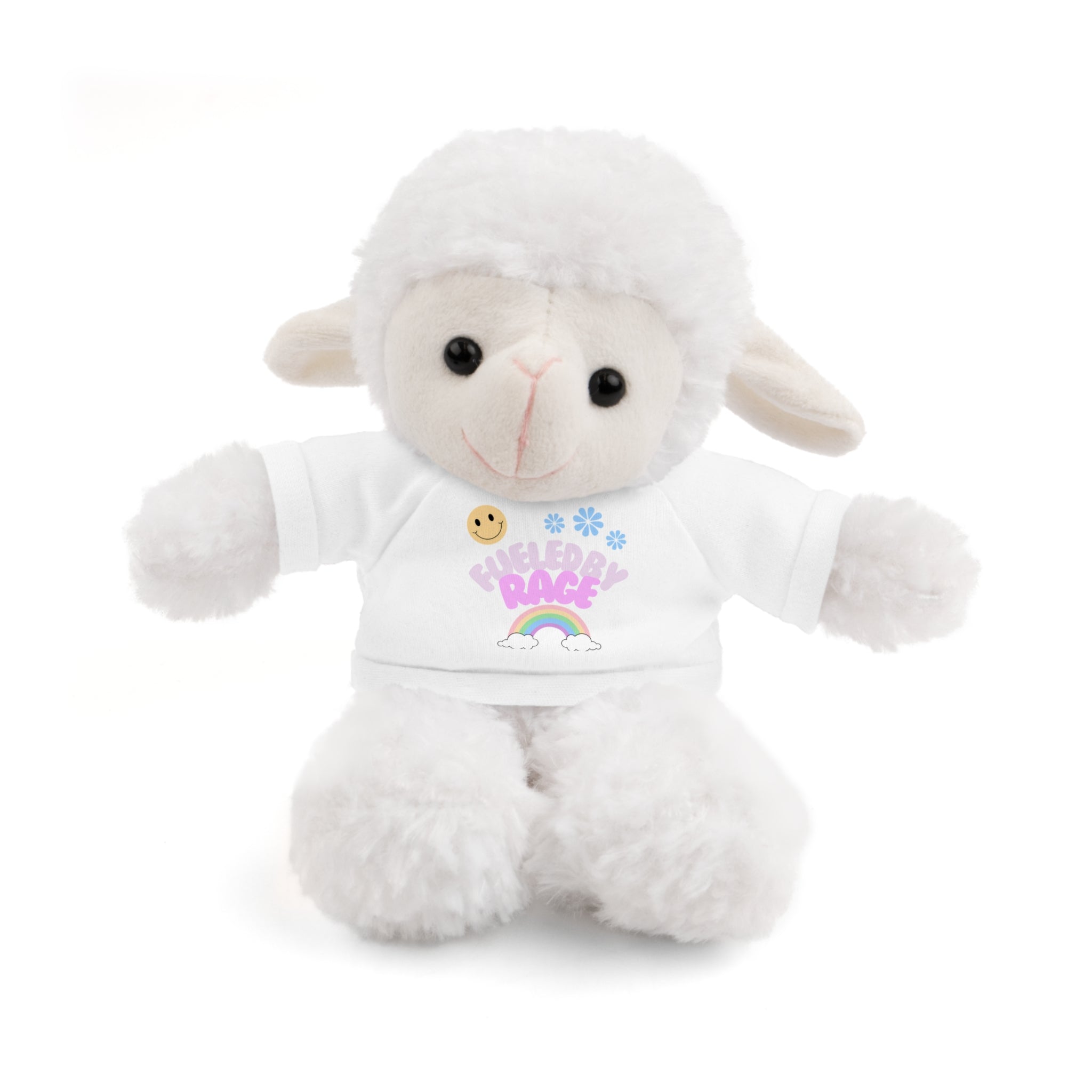 'Fueled by Rage' Teddy Bear Plush — 8" Stuffed Animal with Funny Tee