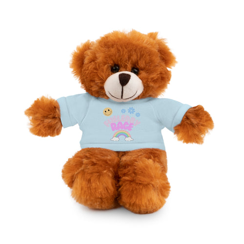 'Fueled by Rage' Teddy Bear Plush — 8" Stuffed Animal with Funny Tee