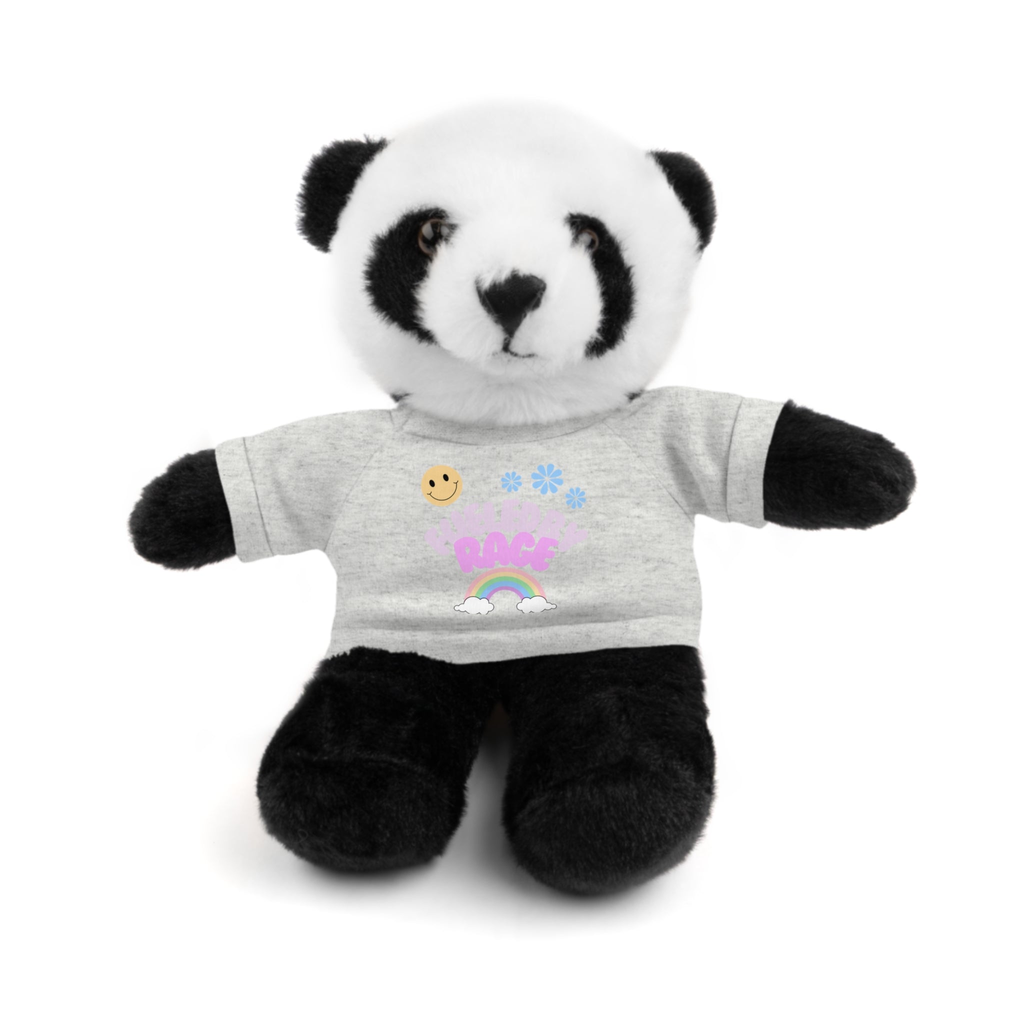 'Fueled by Rage' Teddy Bear Plush — 8" Stuffed Animal with Funny Tee