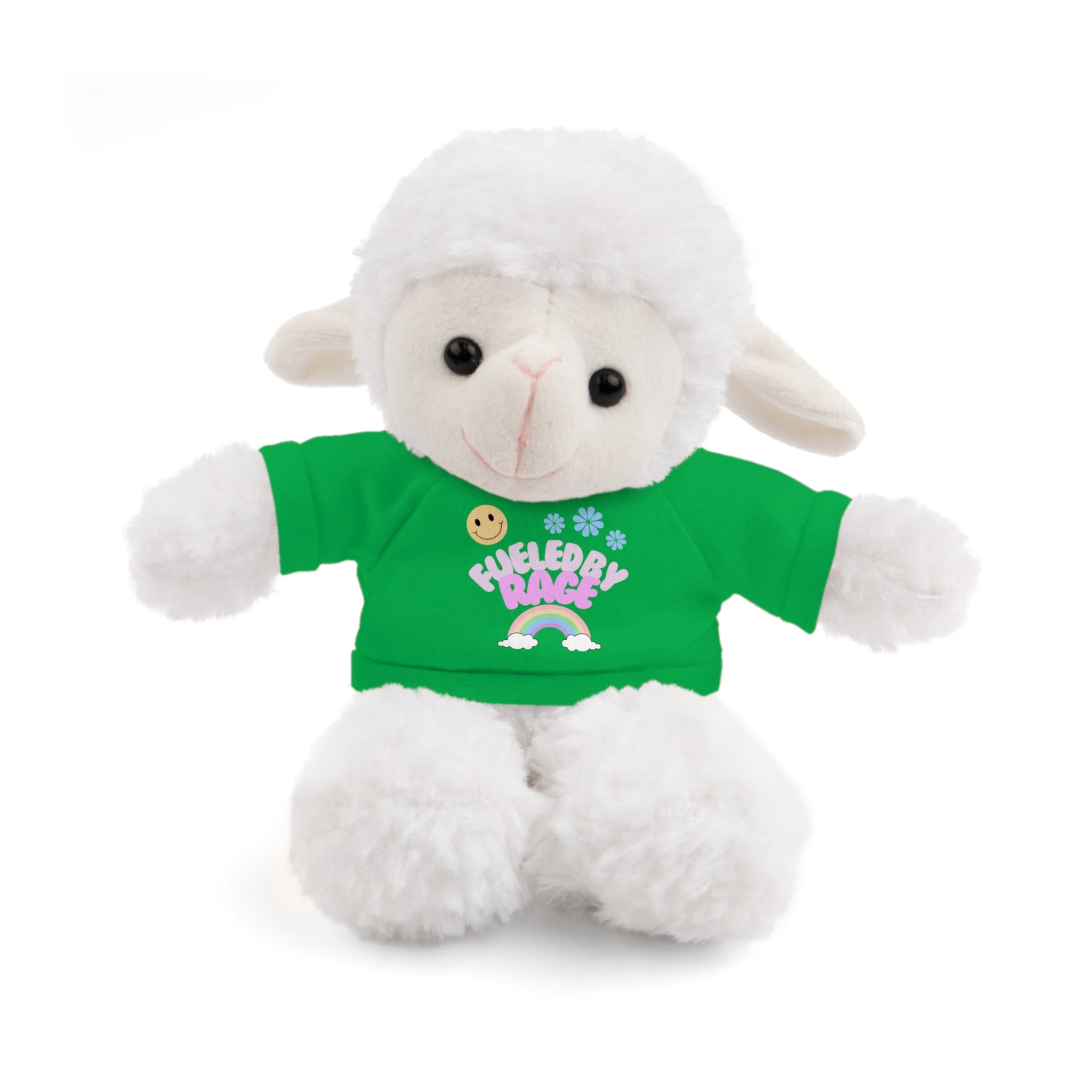'Fueled by Rage' Teddy Bear Plush — 8" Stuffed Animal with Funny Tee