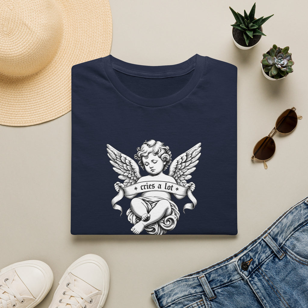 Cherub Angel Tee — 'Cries a Lot' Vintage Graphic T-Shirt