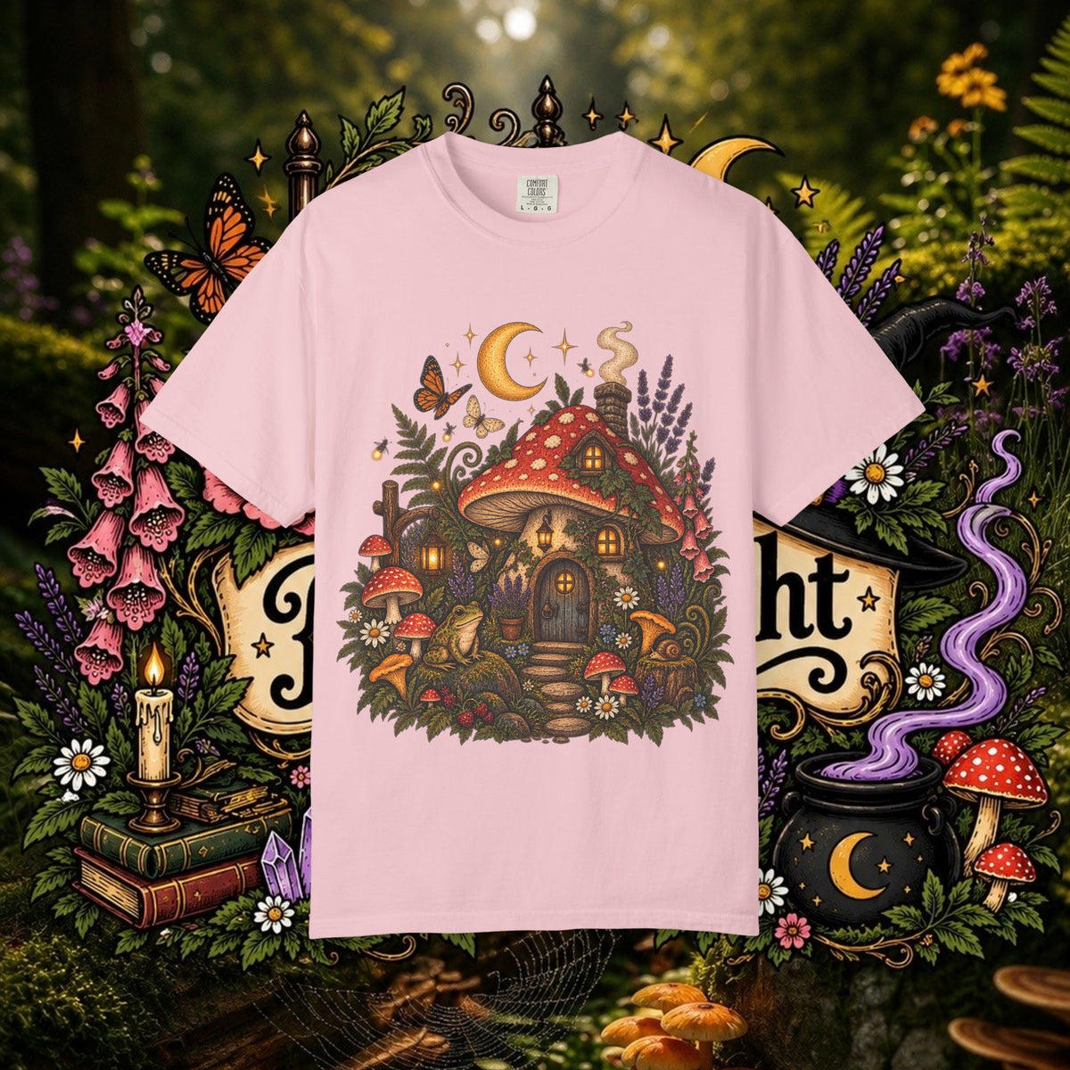 Mushroom Cottage Oversized T-Shirt