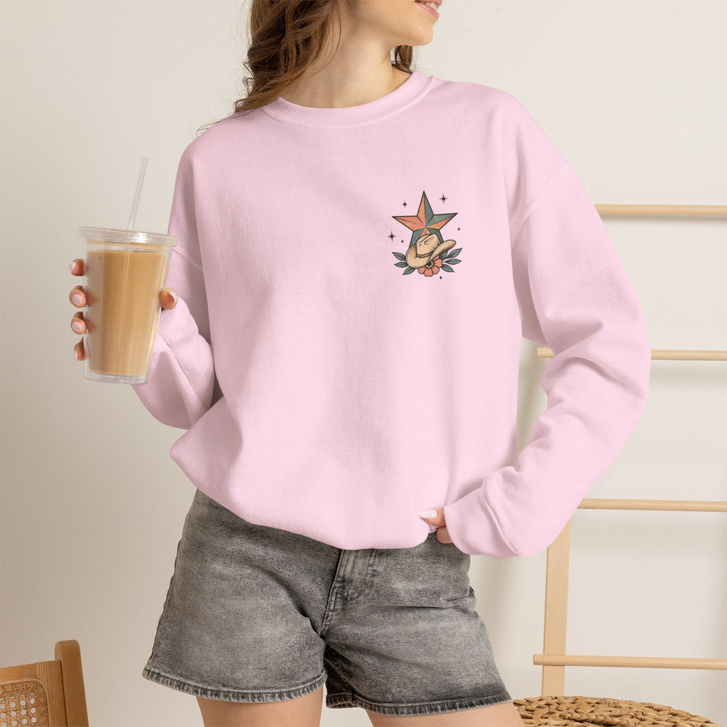 I Will Succeed Because I’m Insane Female Bull Rider Crewneck Sweatshirt